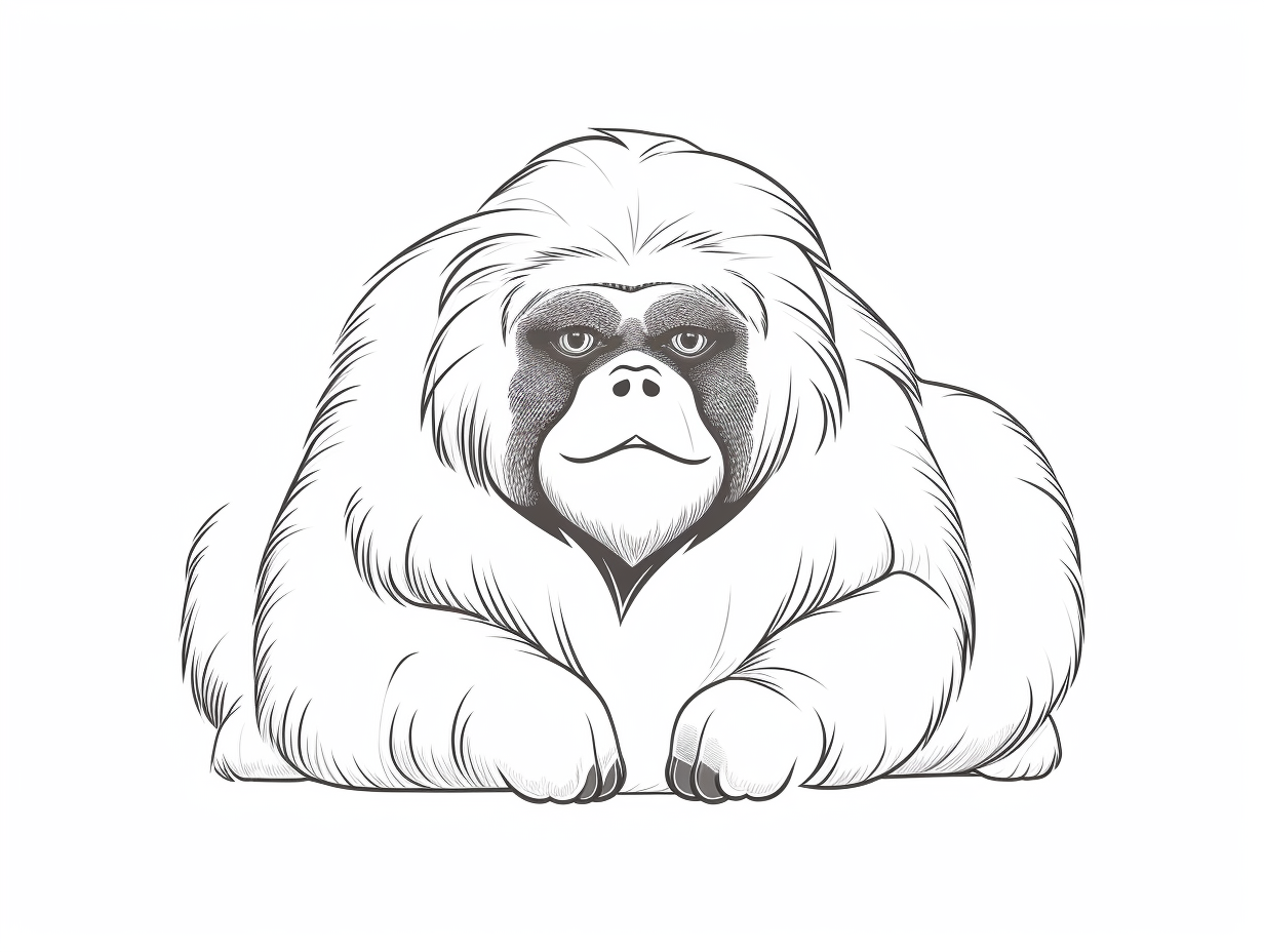 Exciting Howler Monkey Coloring Sheet Coloring Page