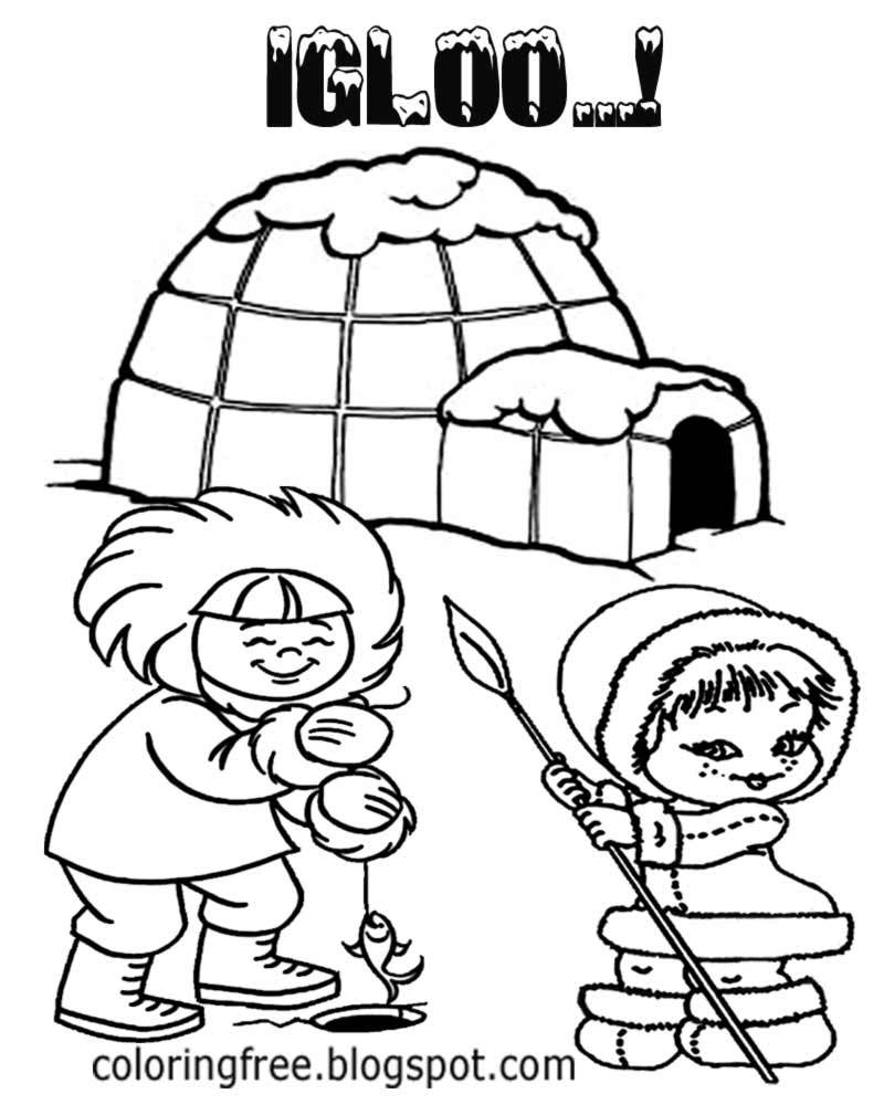 Inuit Coloring Pages