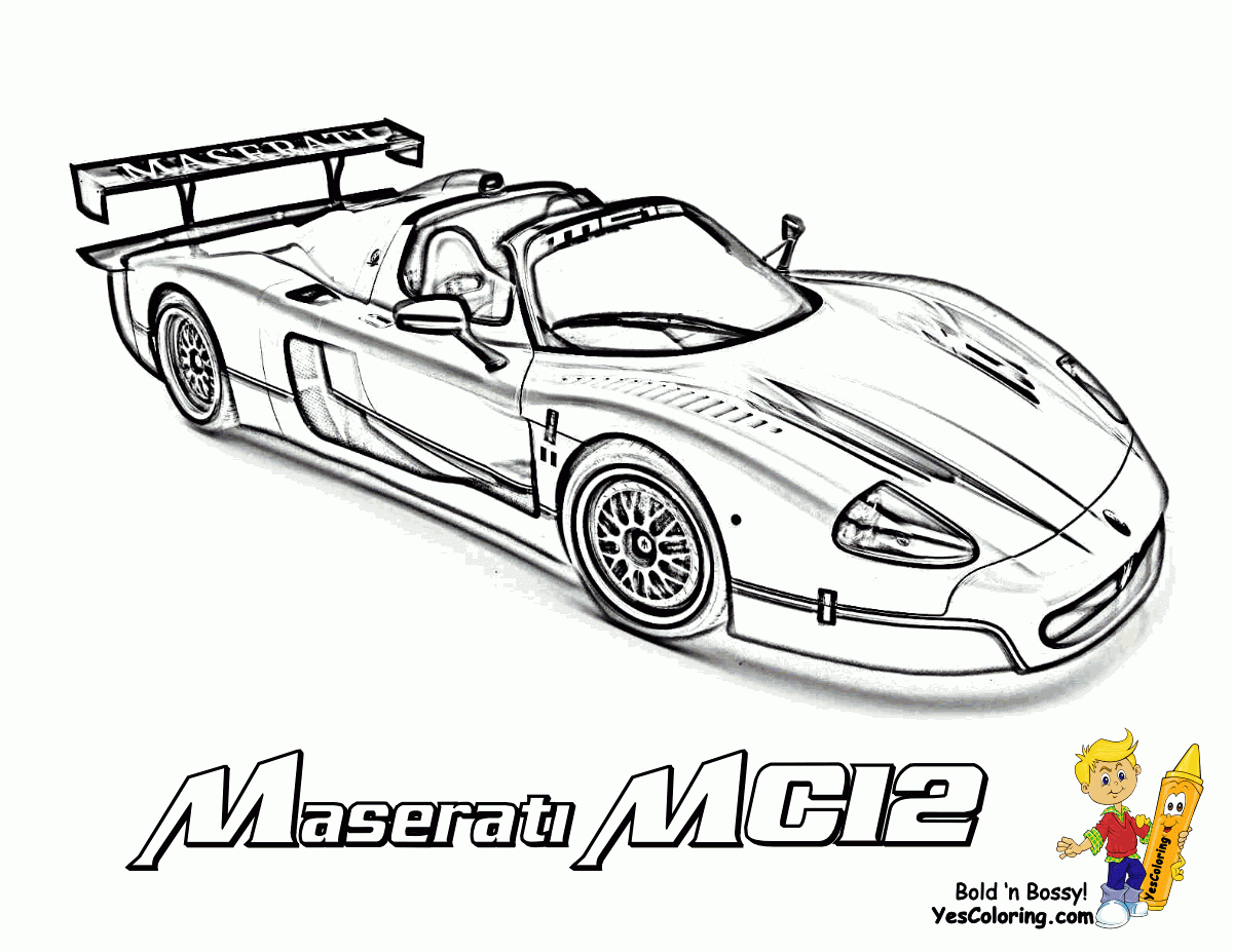 Exotic Car Coloring Pages Free Coloring Pages