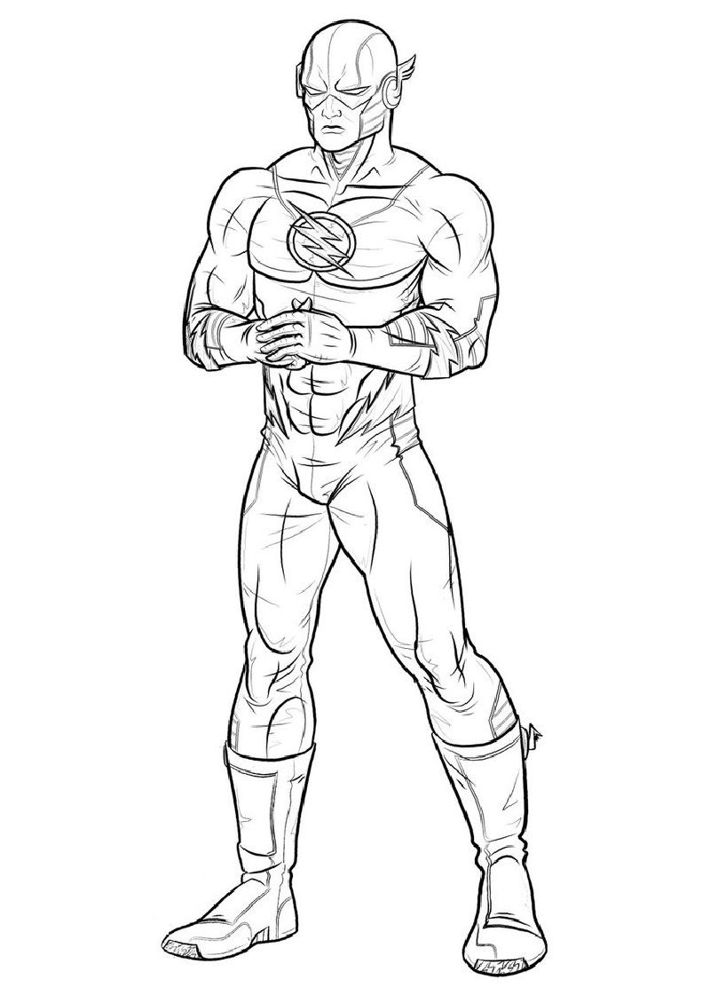 Extraordinary Flash Coloring Pages Educative Printable Superheroes Para Colorear Flash