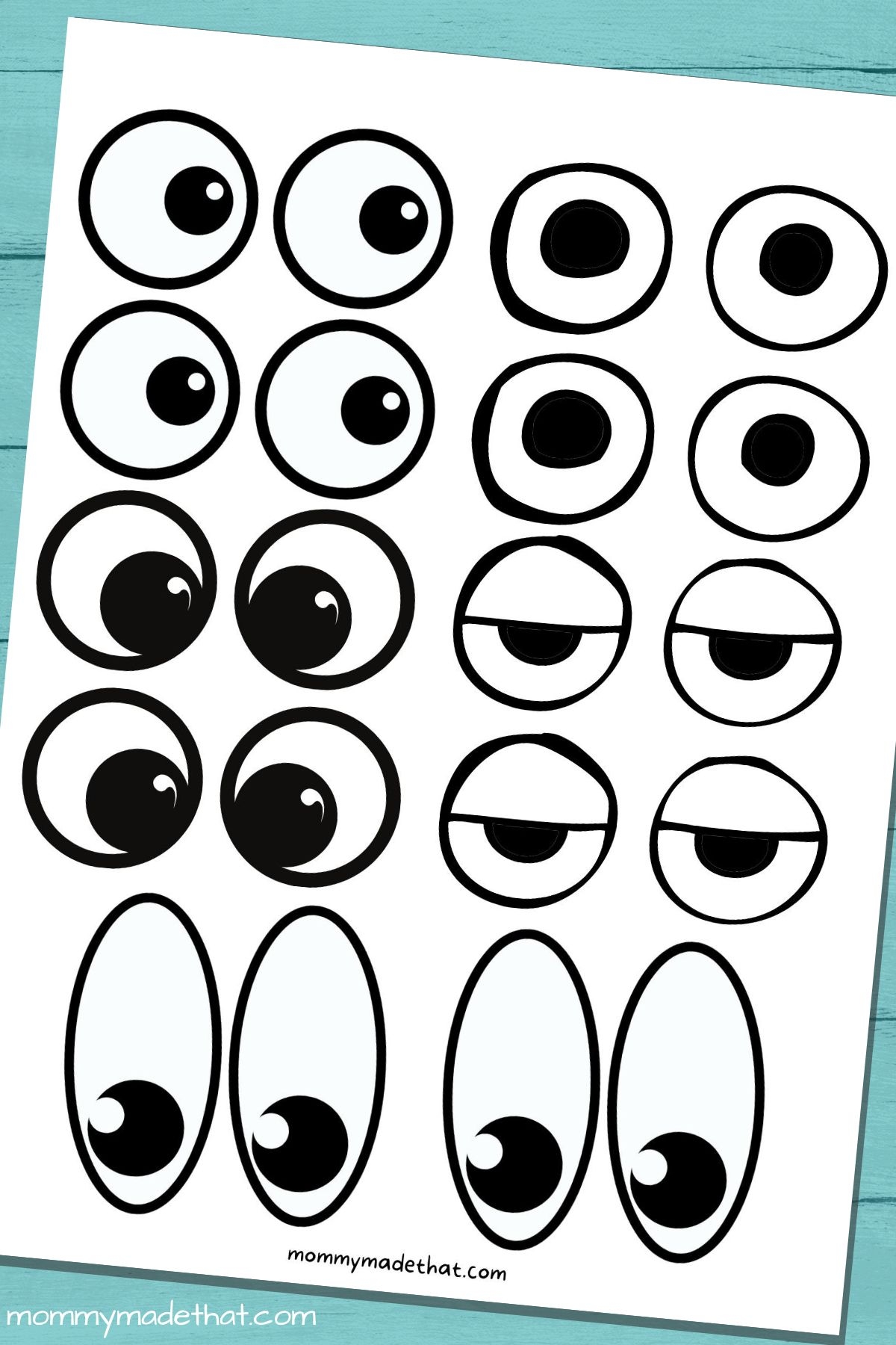 Eye Coloring Page Preschool