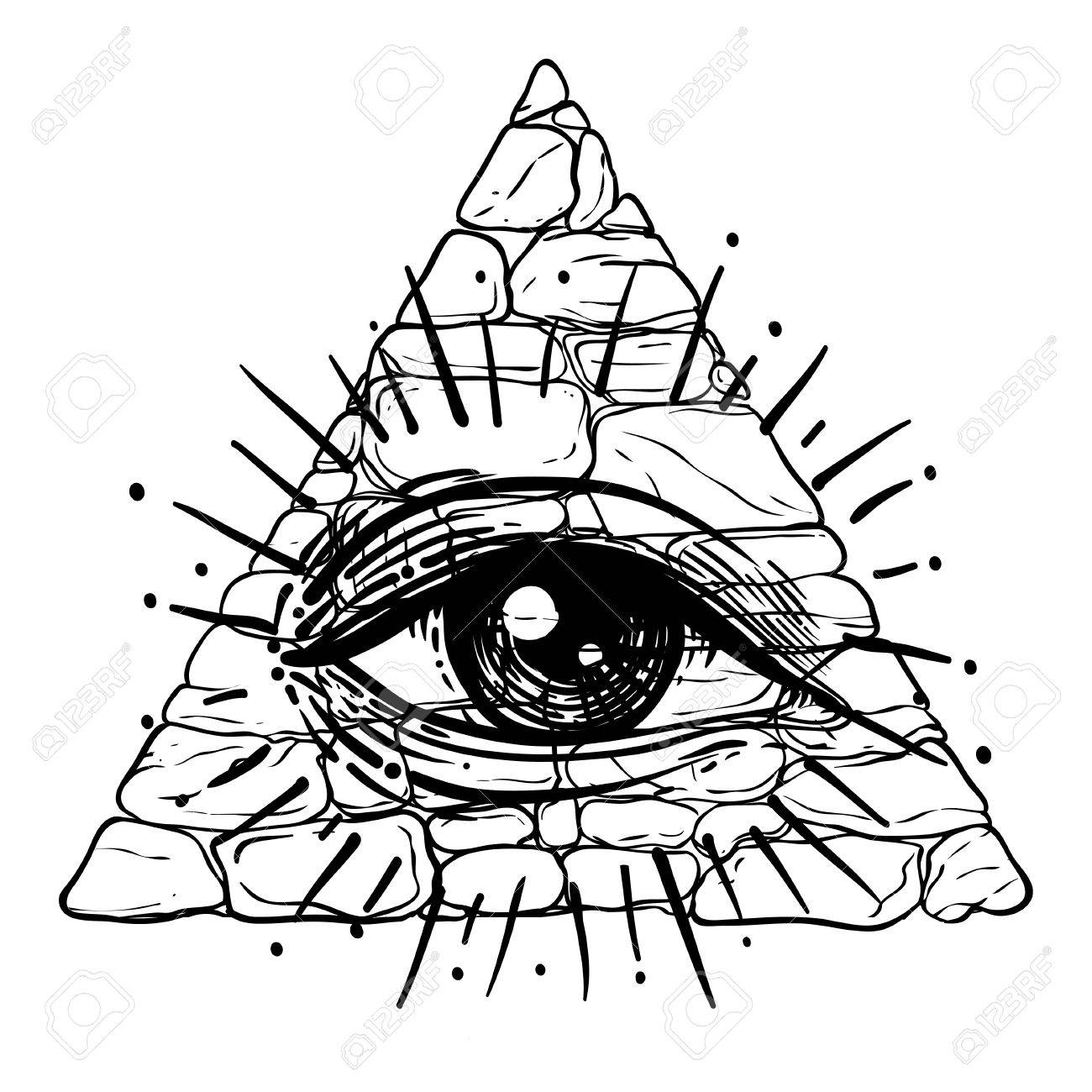 Eye Illuminati Pages Coloring Pages