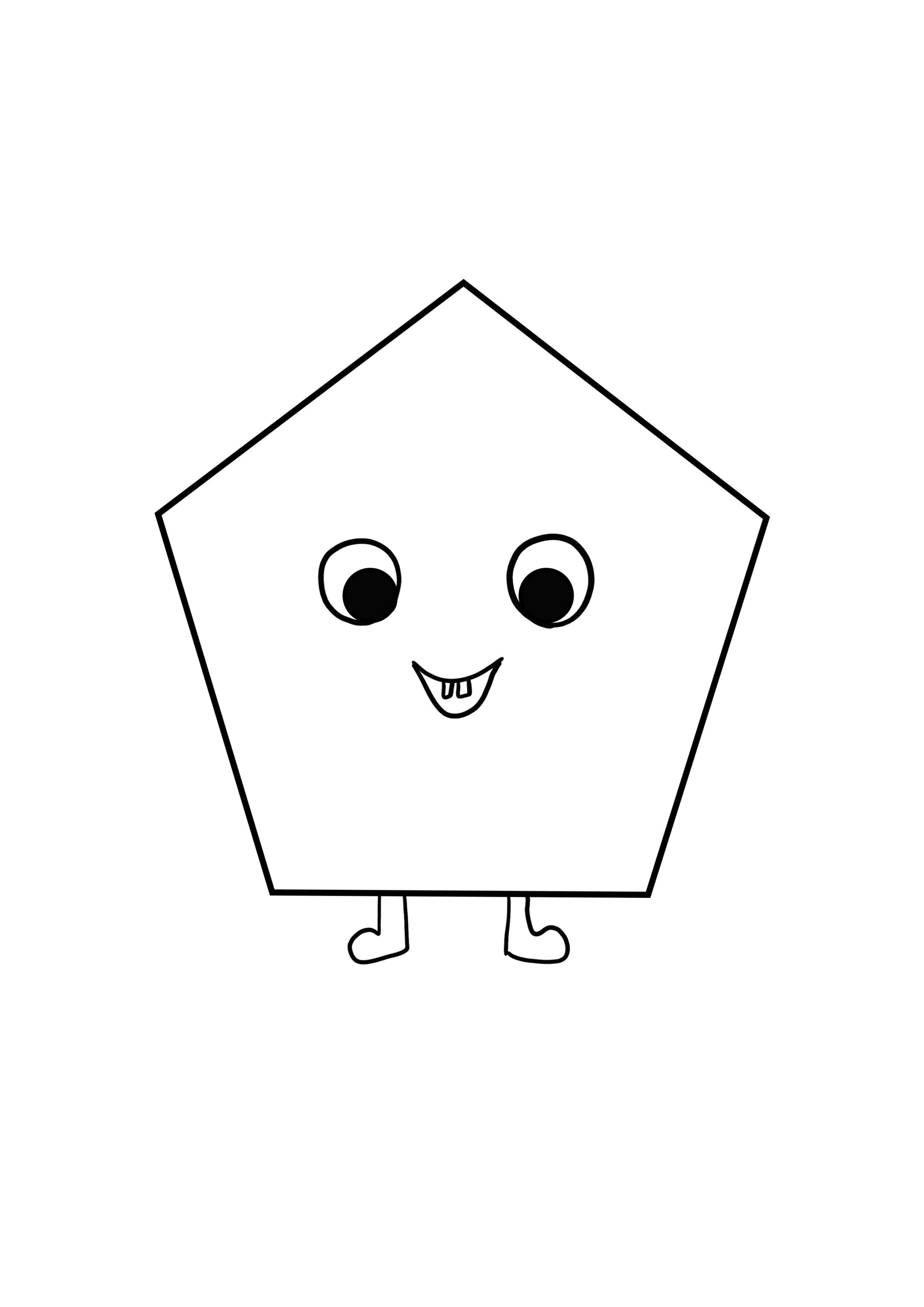 Pentagon Coloring Page