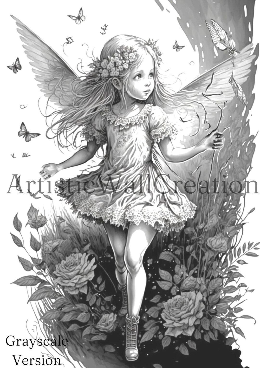 Enchanted Fairy Coloring Pages