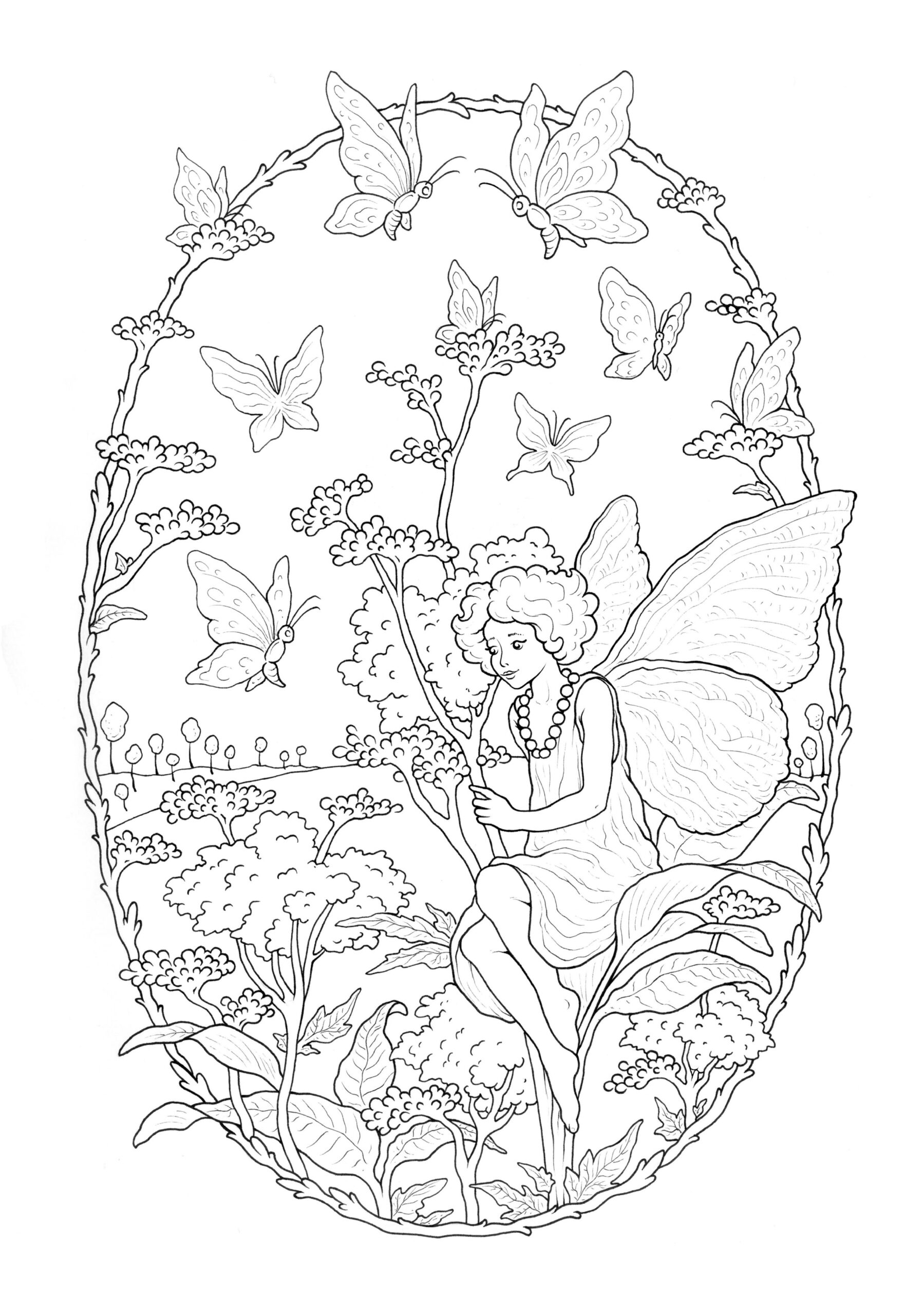 Fairy Coloring Pages For Adults