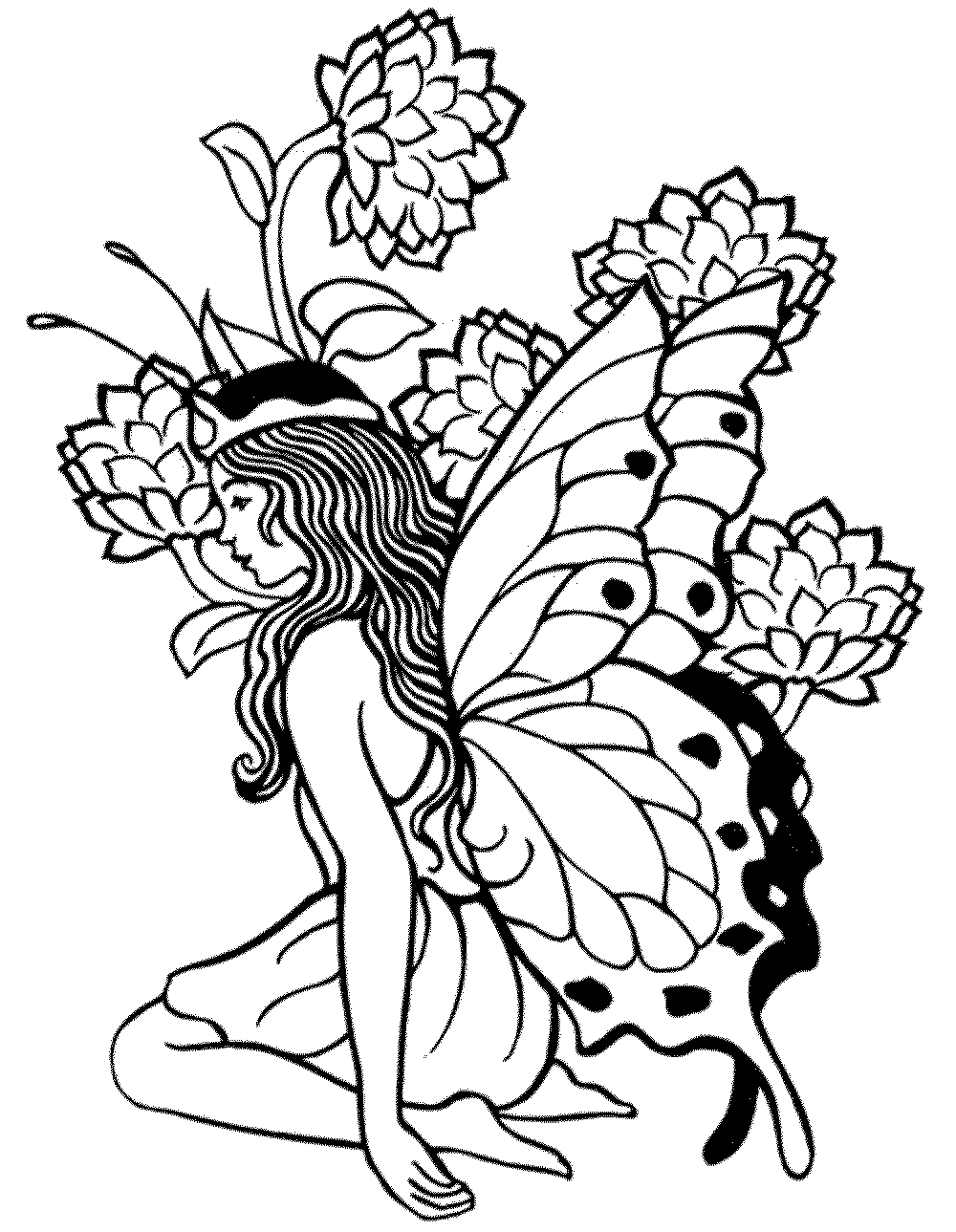 Fairy Coloring Pages Free Printable