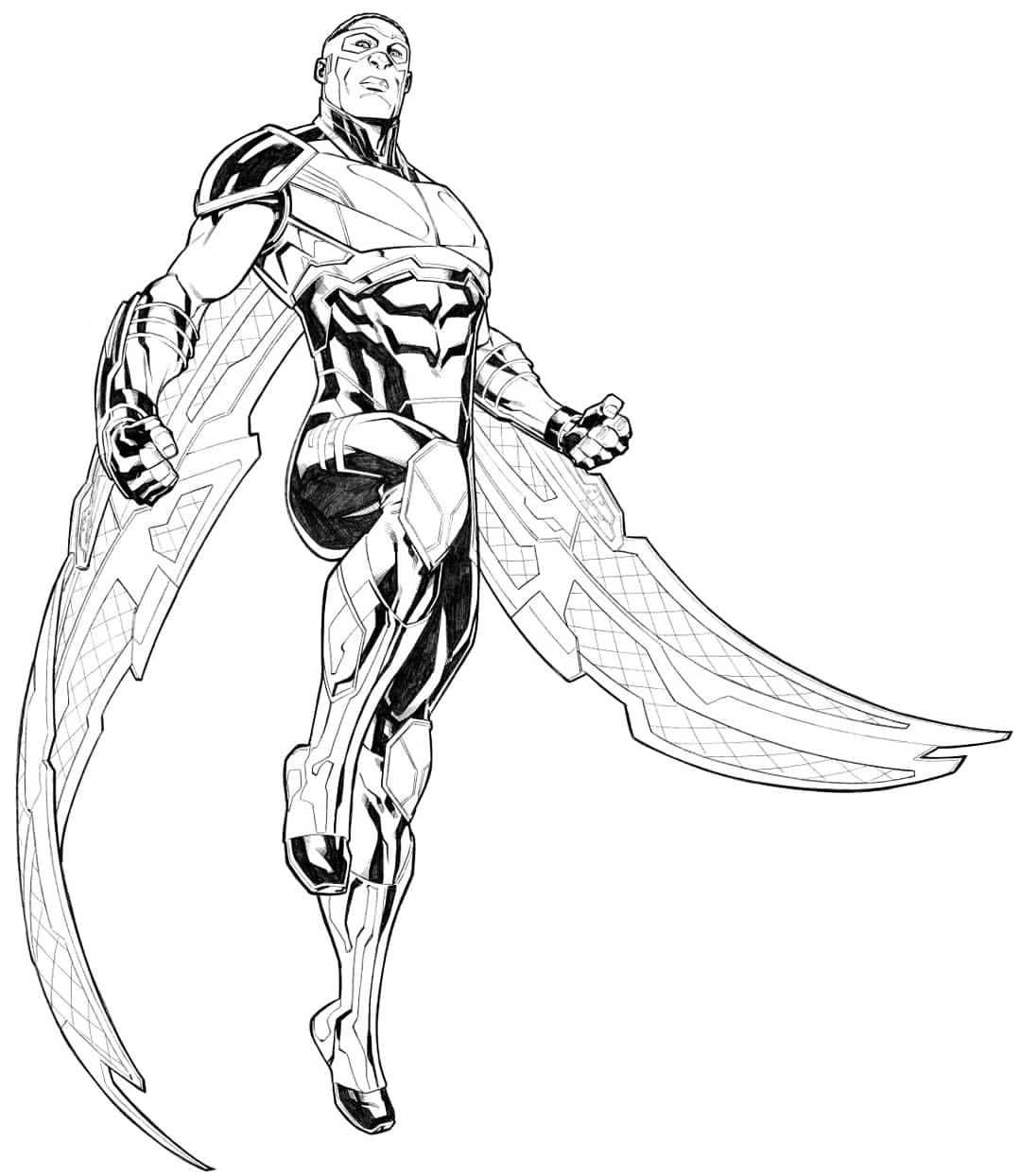 Marvel Falcon Coloring Pages