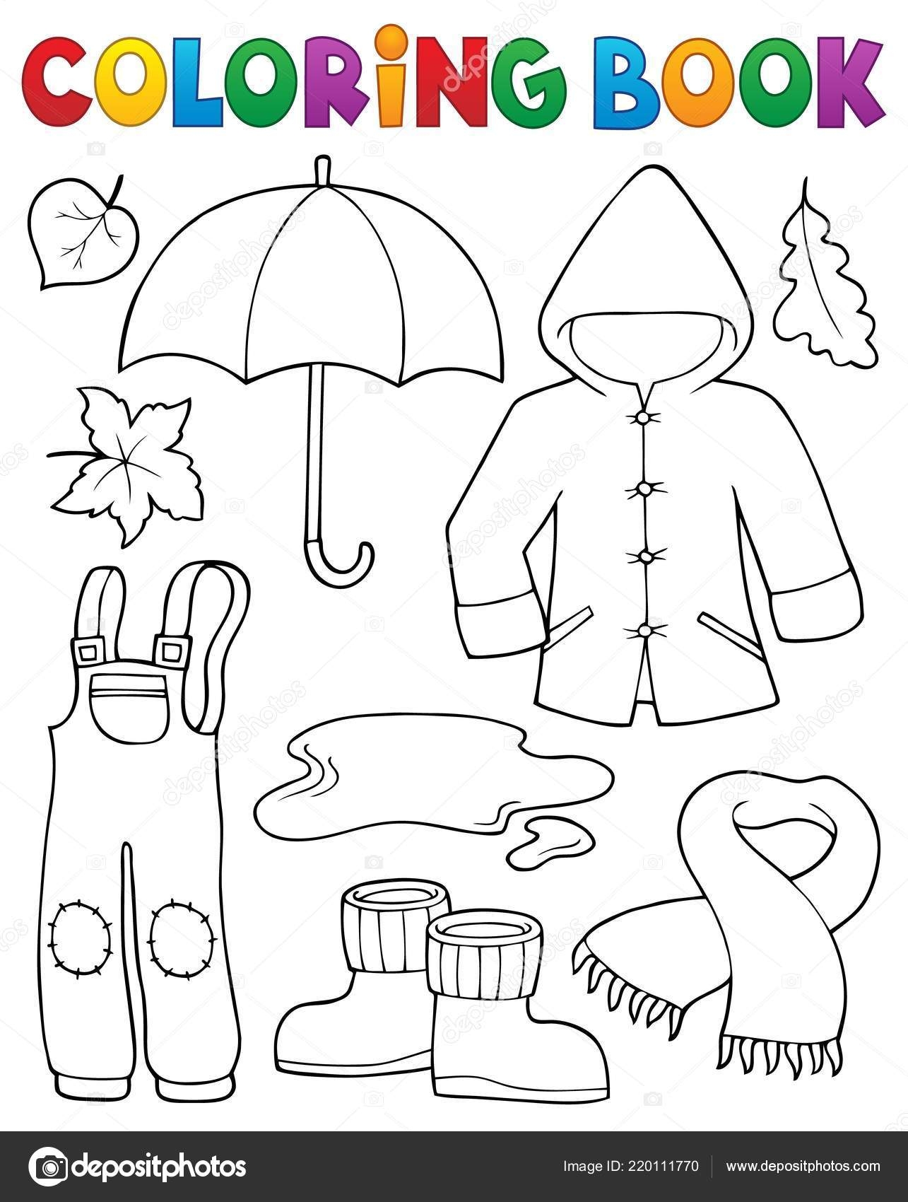 Fall Clothes Coloring Pages