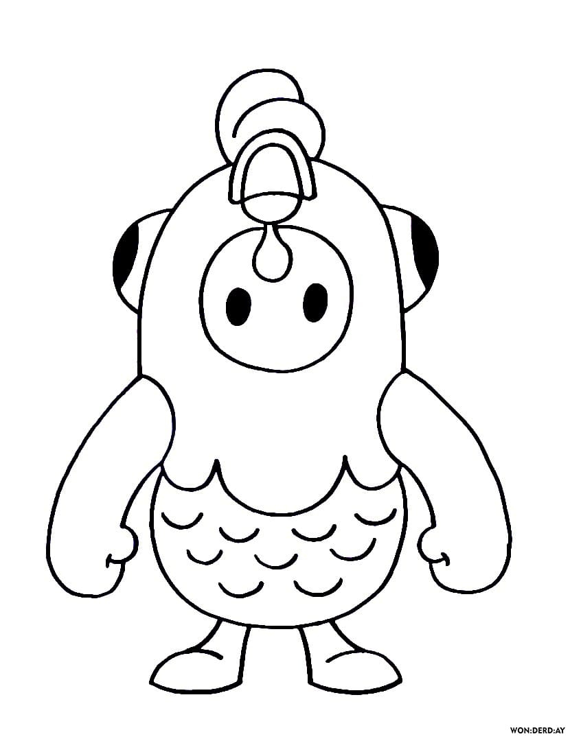 Fall Guys Coloring Pages Print For Free WONDER DAY