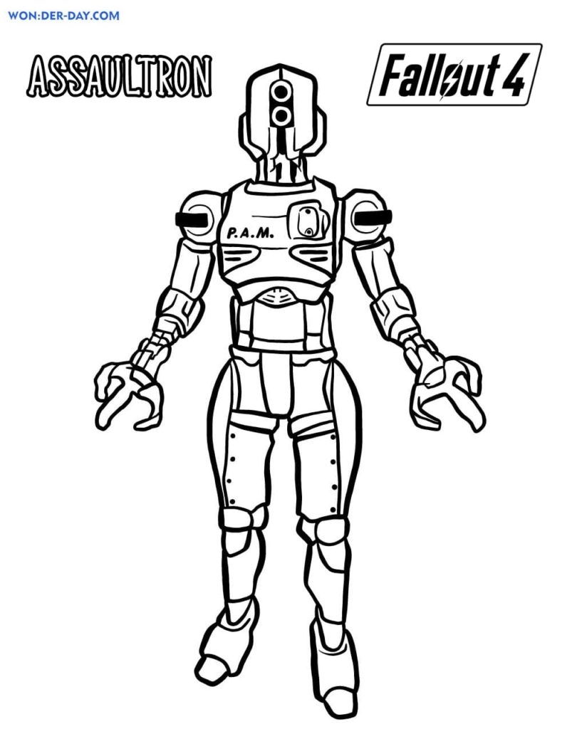 Fallout 4 Coloring Pages Best Printable Coloring Pages