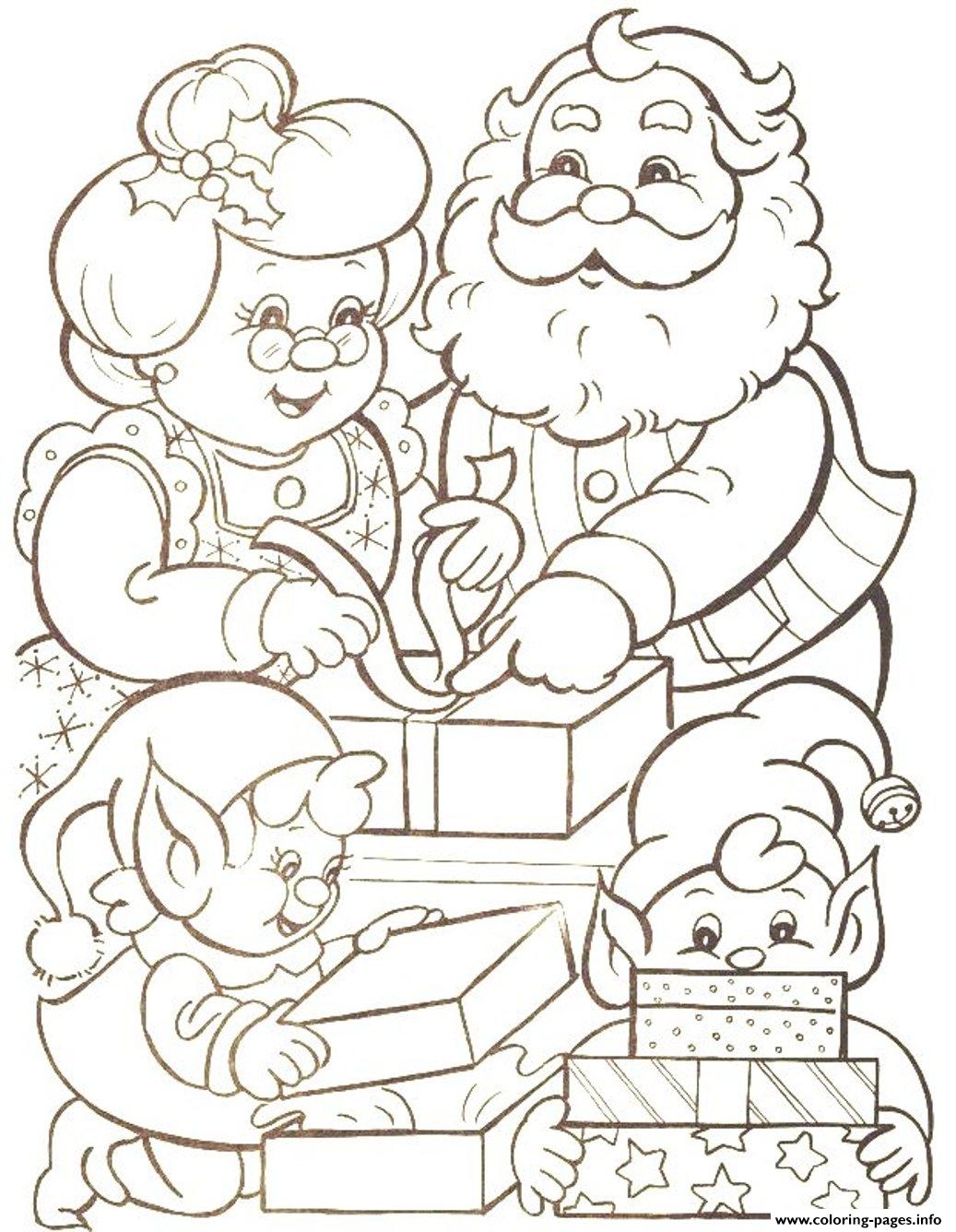 Families Of Mr Santa Claus Christmas S Printable1ba9b Coloring Page Printable