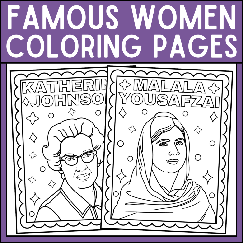 Famous Women Coloring Pages Women S History Month Coloring Pages Made By Teachers