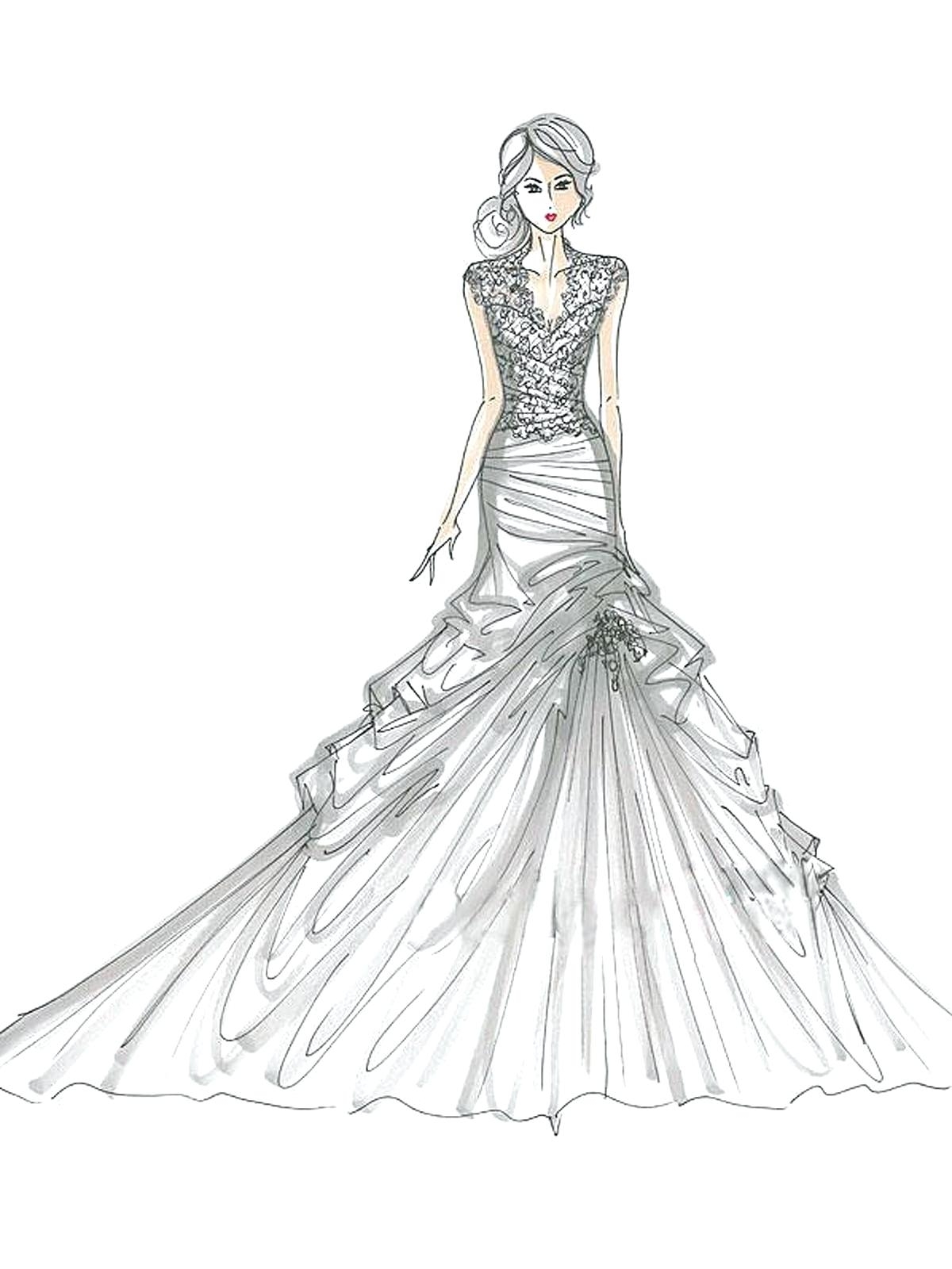 Fancy Dress Pages Coloring Pages