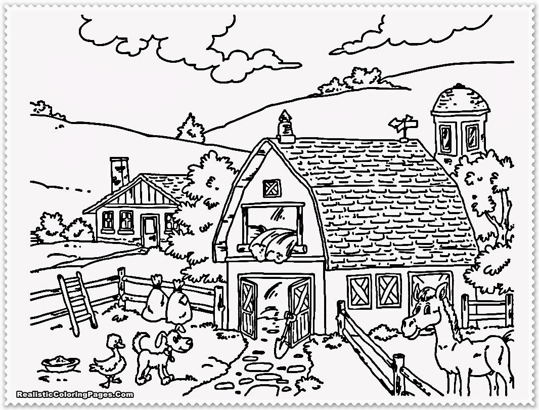 Farm Coloring Pages Free Printable At GetColorings Free Printable Colorings Pages To Print
