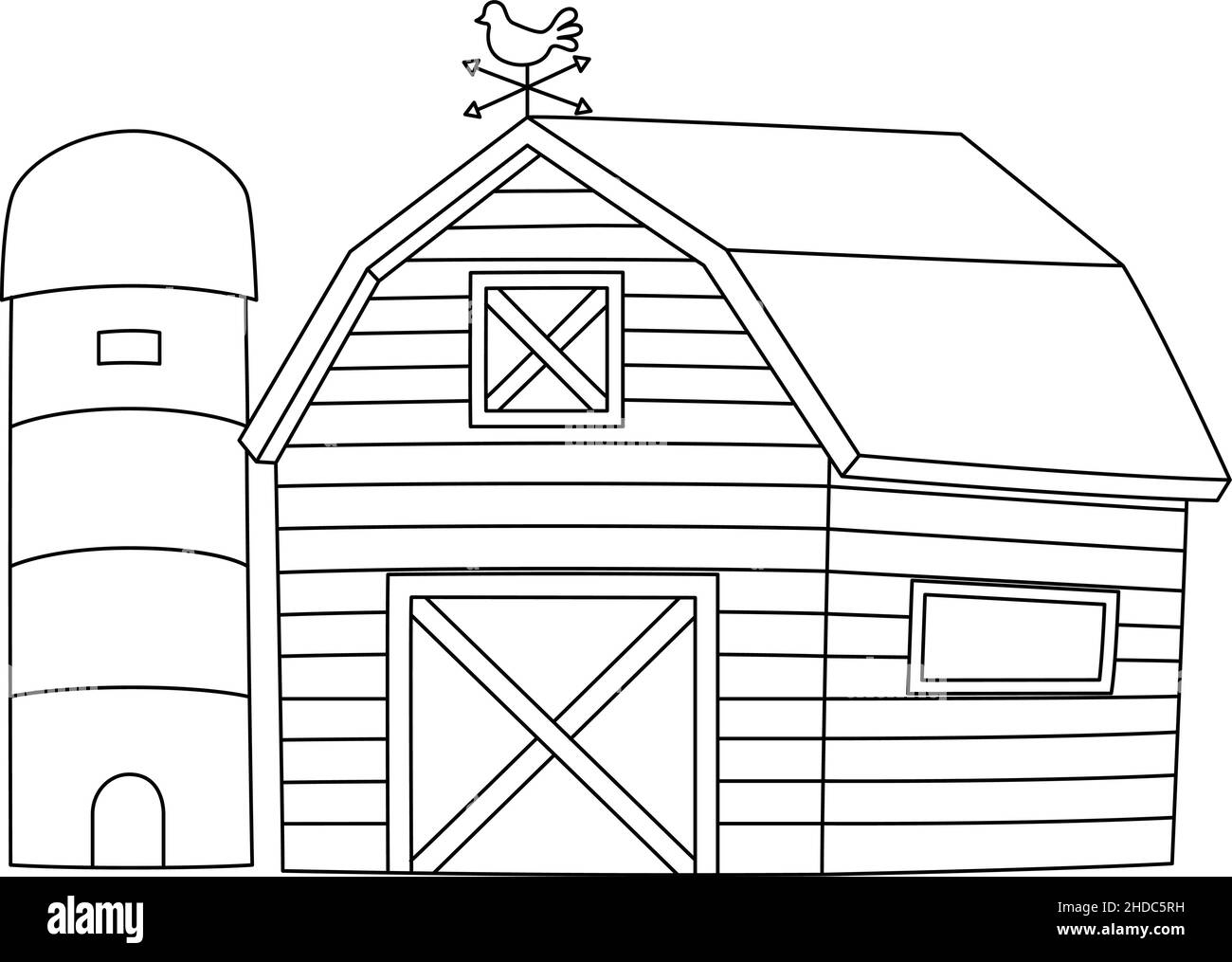 Farm House Coloring Pages