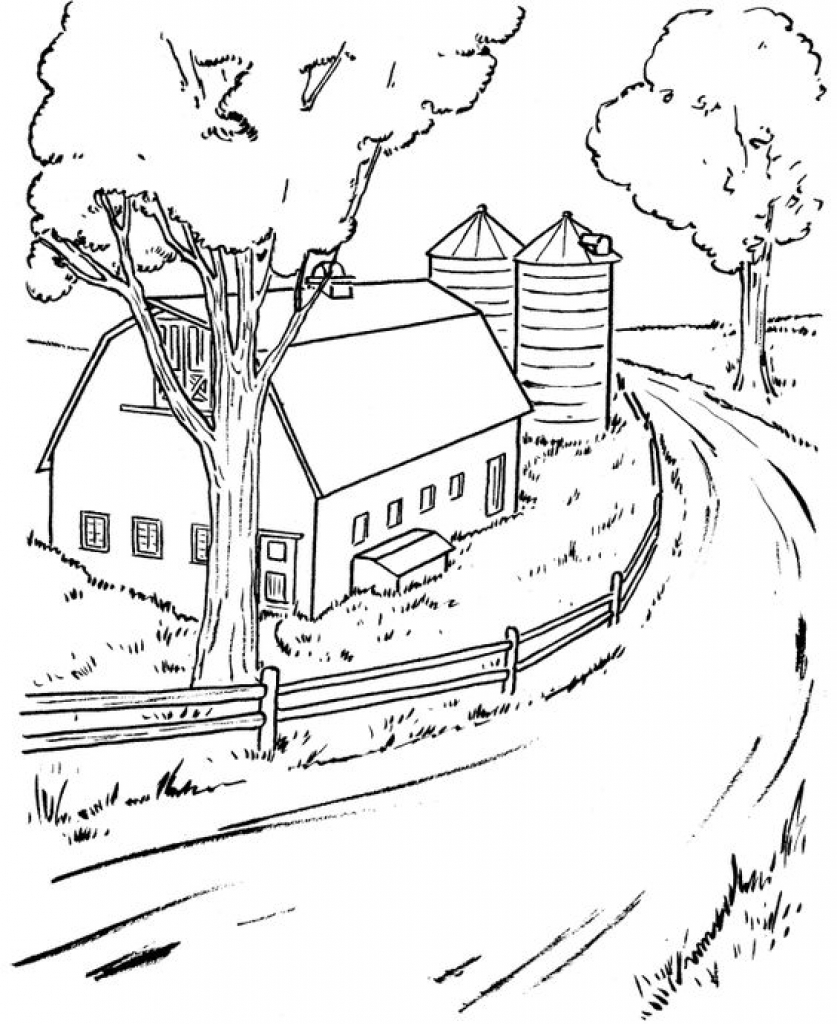 Farm Scene Coloring Pages At GetColorings Free Printable Colorings Pages To Print And Color