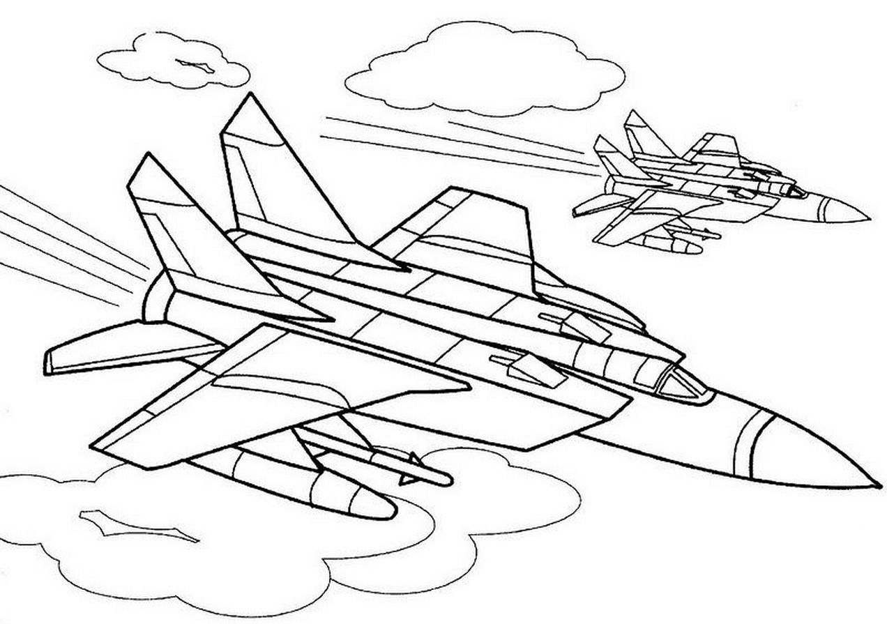 Navy Planes Coloring Pages