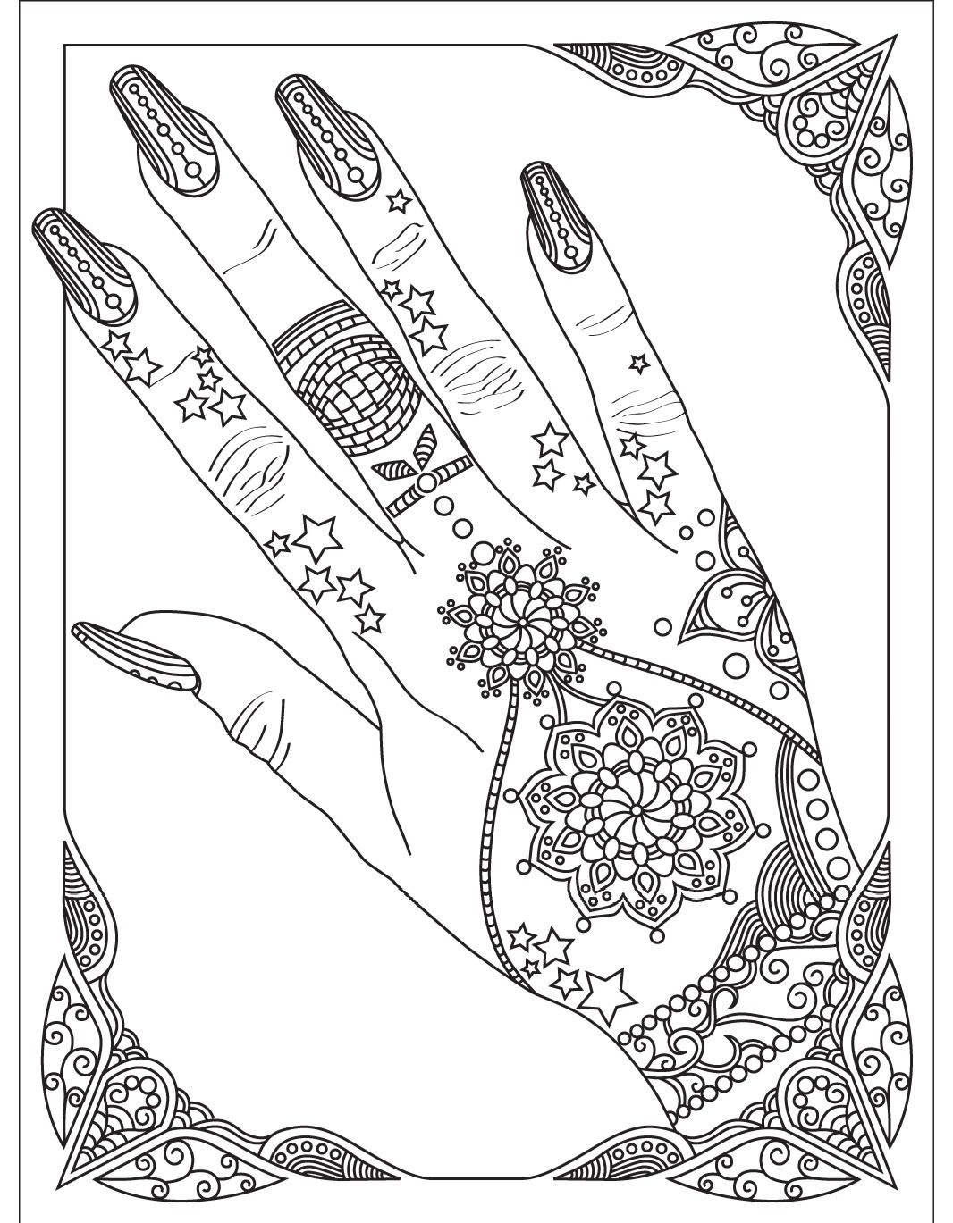 Nail Coloring Page