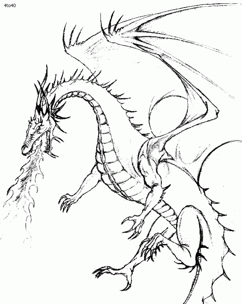 Fire Breathing Dragon Coloring Pages Fire Breathing Dragon Coloring Pages Free Coloring Pages