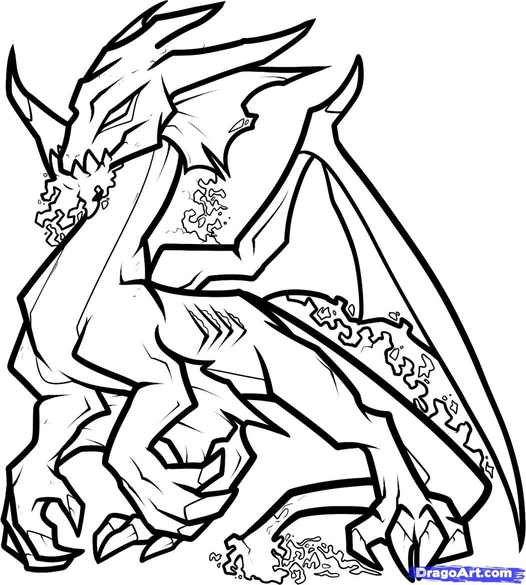 Fire Breathing Dragons Coloring Pages At GetColorings Free Printable Colorings Pages To