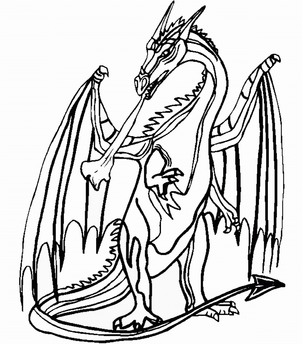 Fire Dragon Coloring Pages Coloring Home