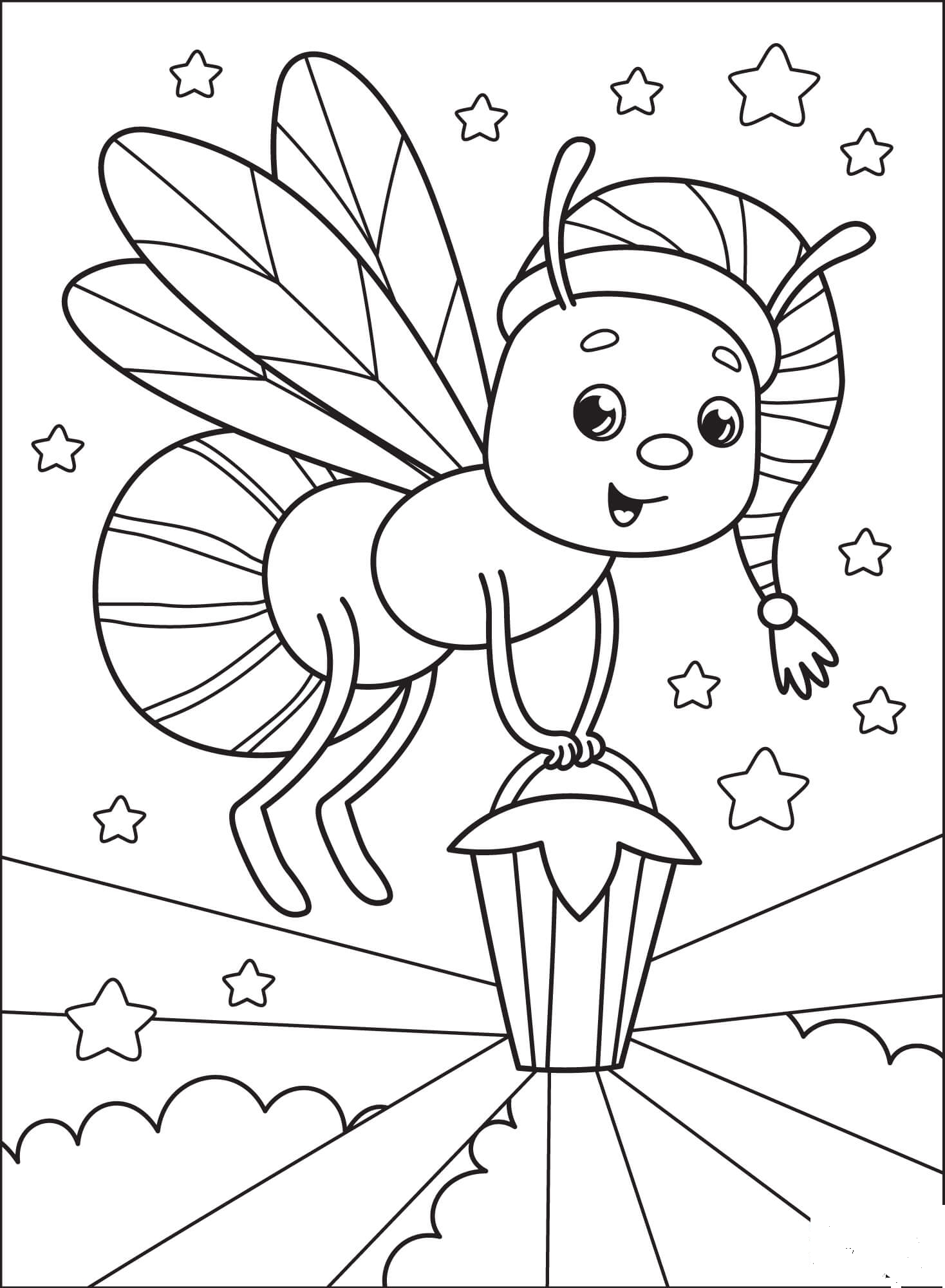 Firefly Coloring Page ColouringPages