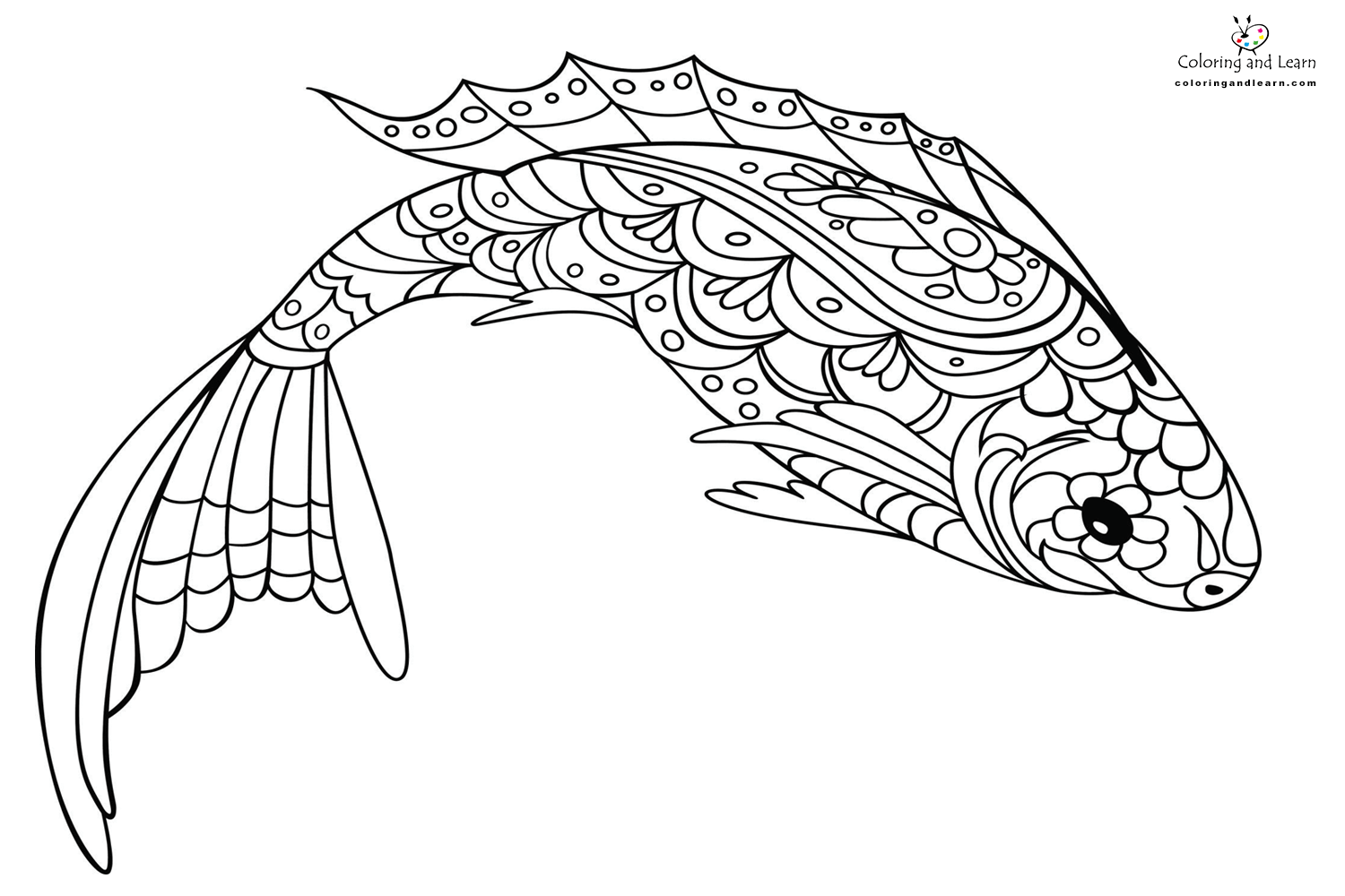 Fish Coloring Pages Adult