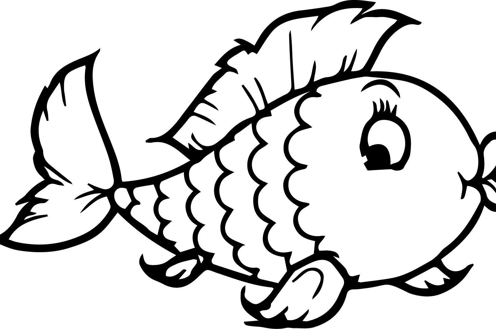 Fish Coloring Pages For Preschool