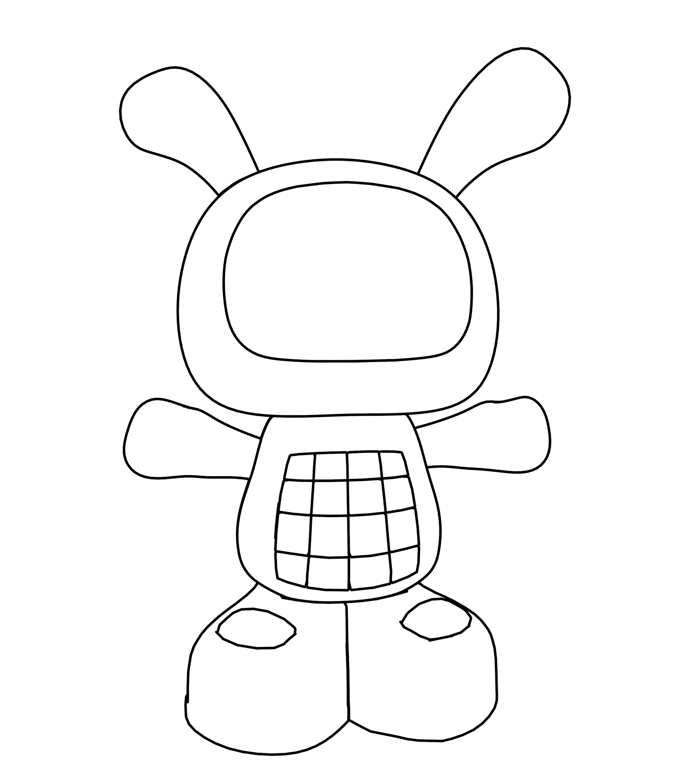 Fisher Price Bibo Empty Face Coloring Page Wecoloringpage