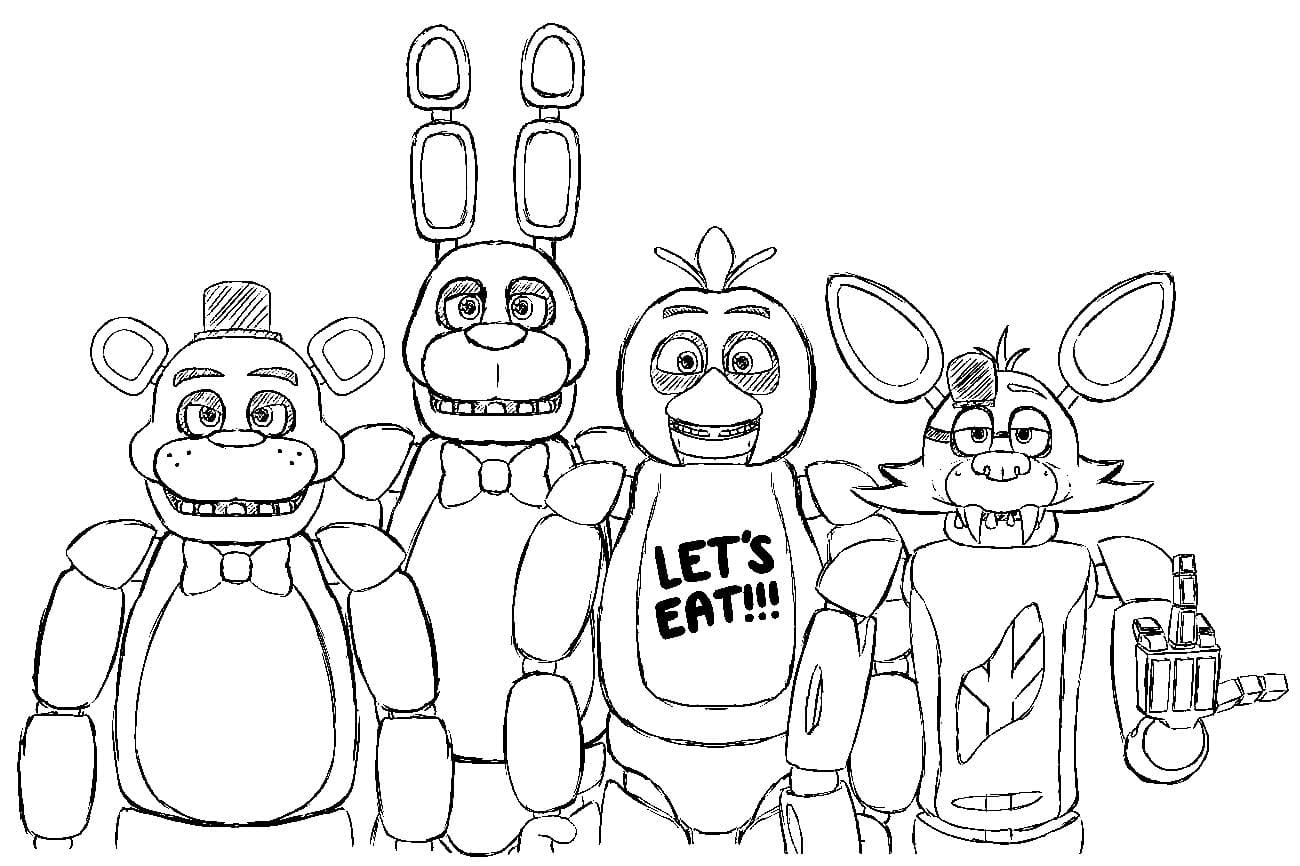Five Nights At Freddy S Coloring Pages Print For Free 120 Images