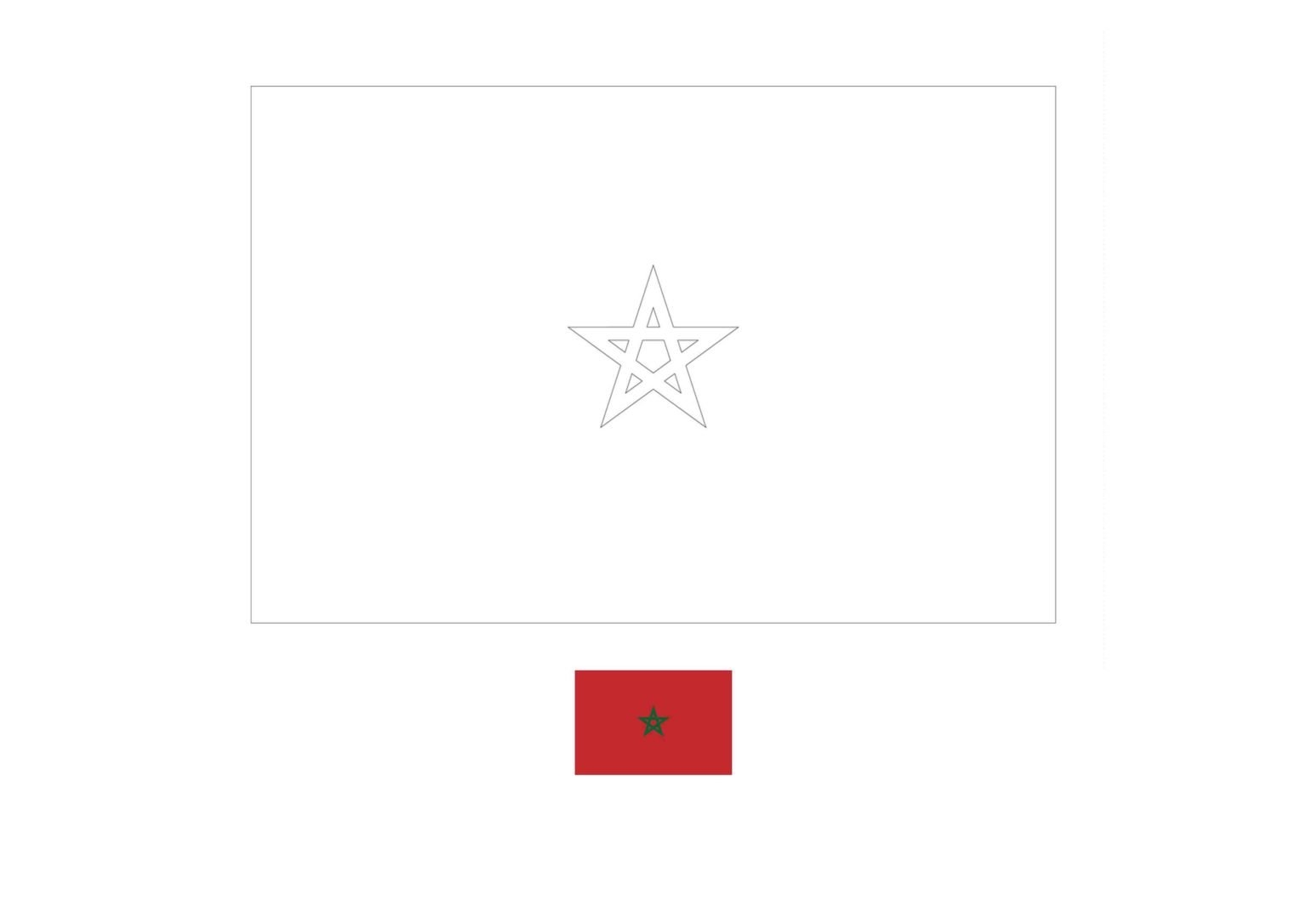 Flag Of Morocco Coloring Page Free Coloring Sheets Coloring1
