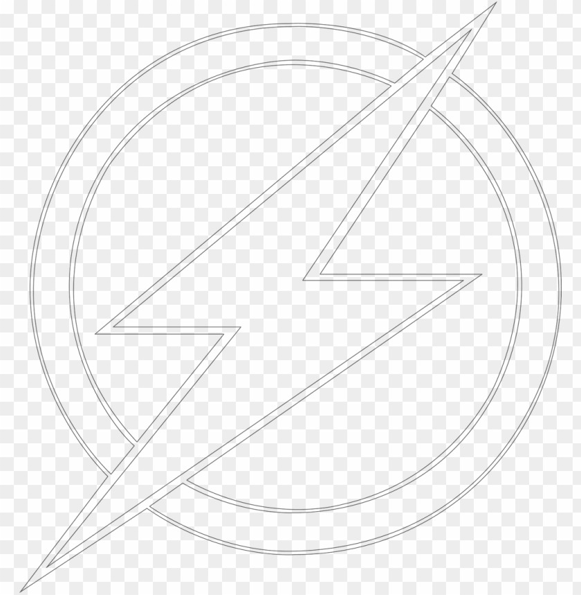 Flash Logo Coloring Page