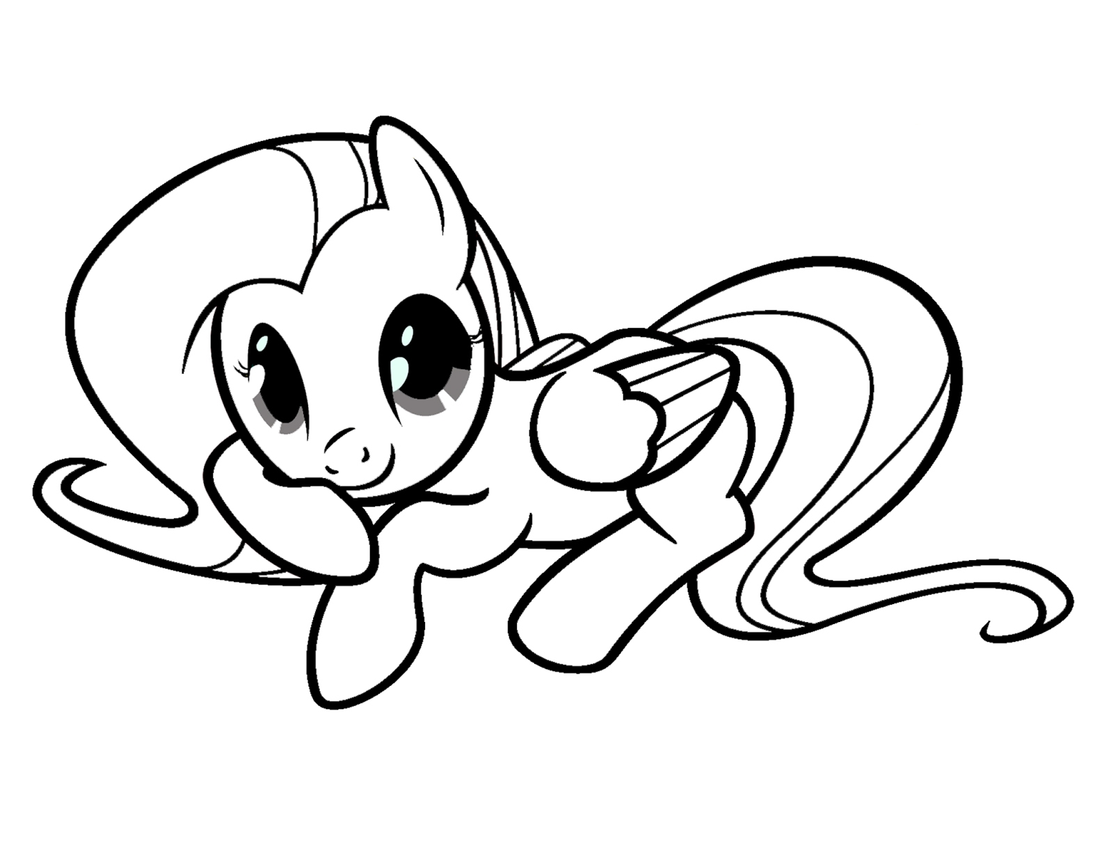 Fluttershy Coloring Pages