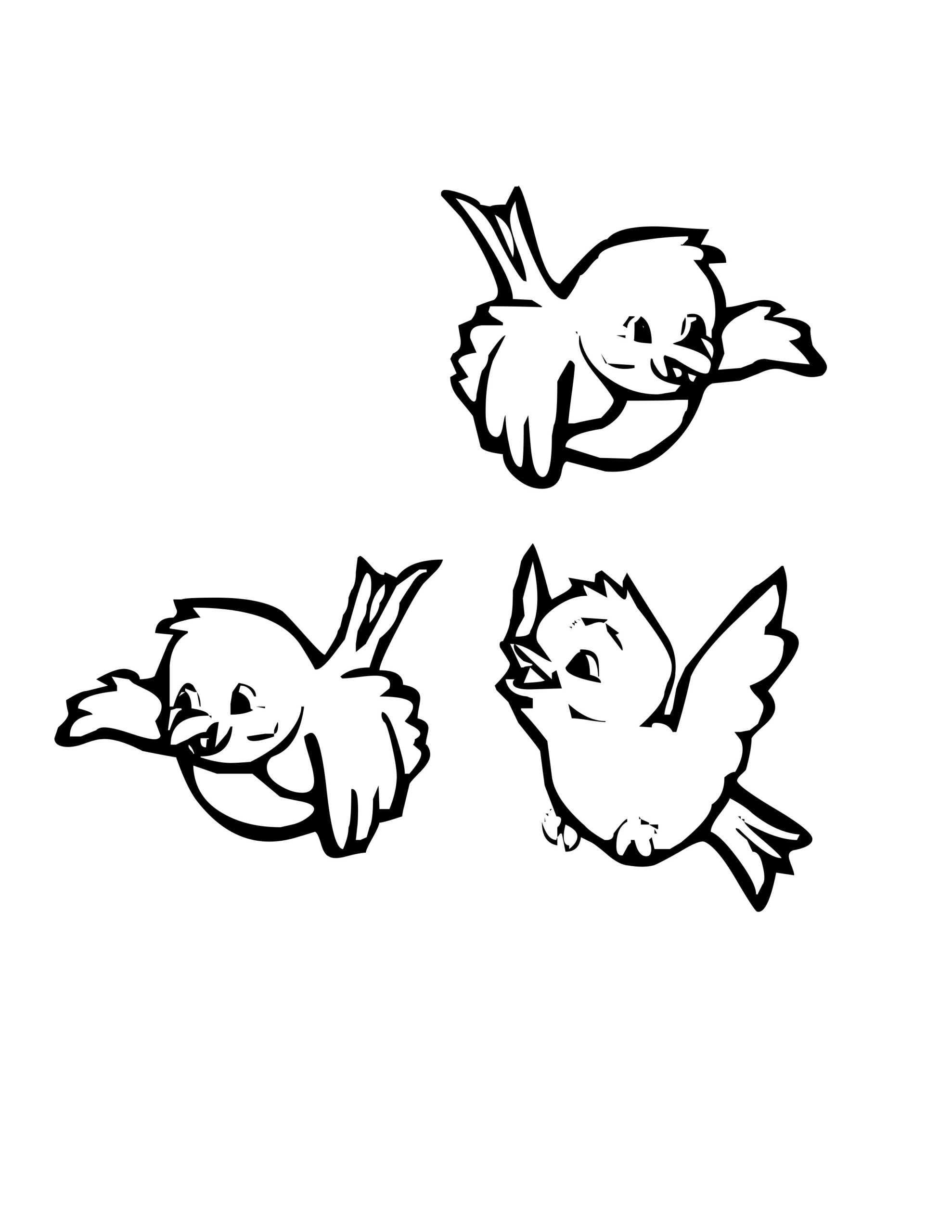 Flying Bird Coloring Pages HiColoringPages
