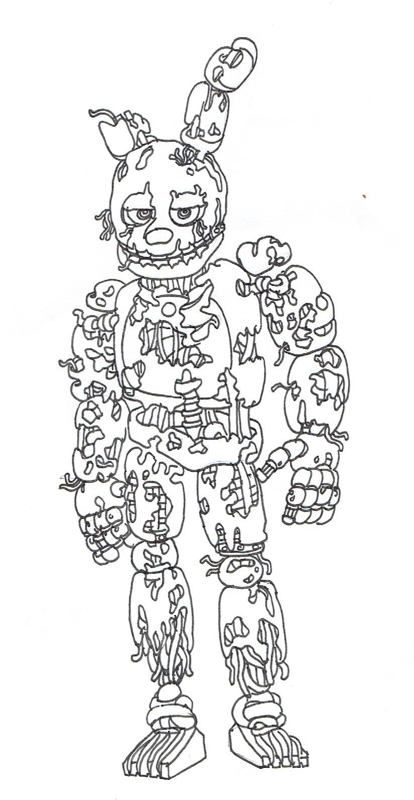 Coloring Page Fnaf