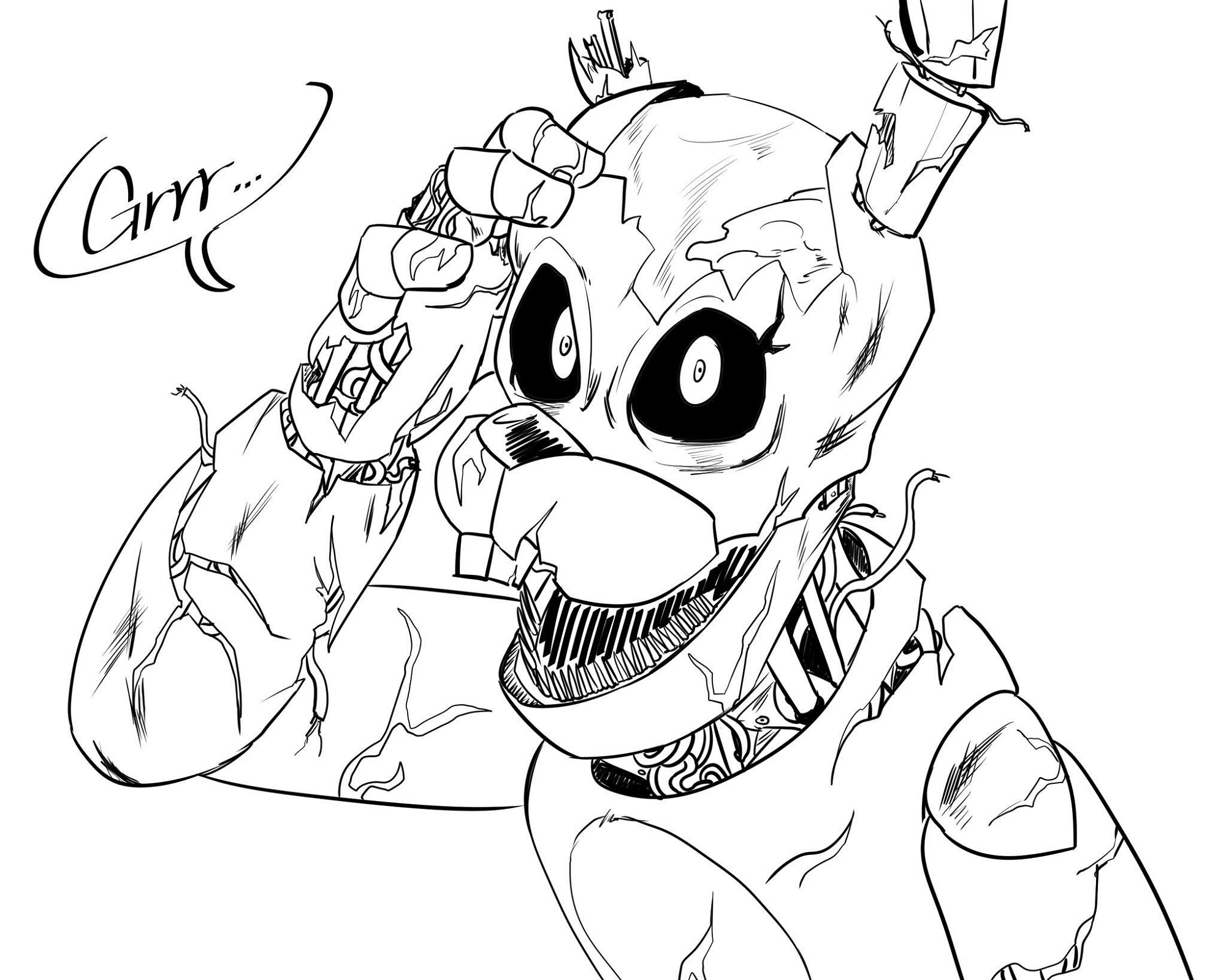 Fnaf Coloring Pages Printable