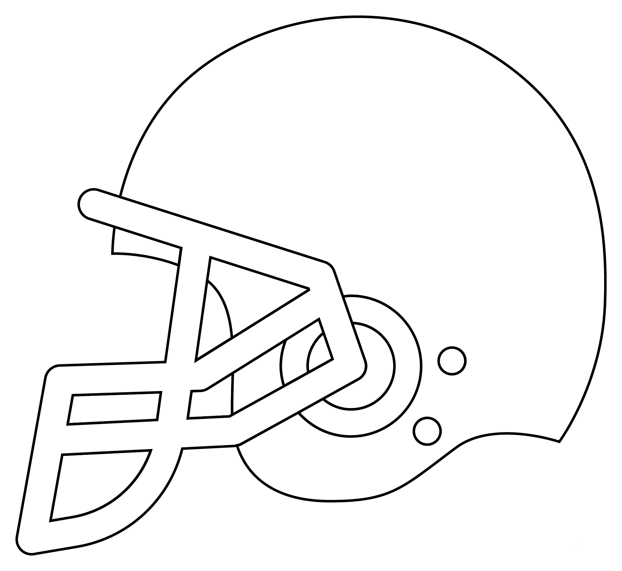 Football Helmet Coloring Page ColouringPages