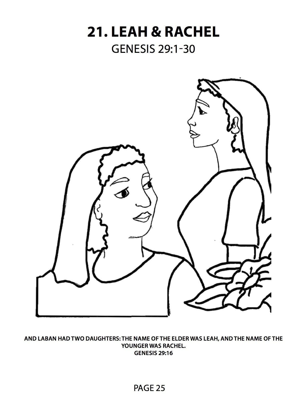 For Jacob And Laban Coloring Coloring Pages