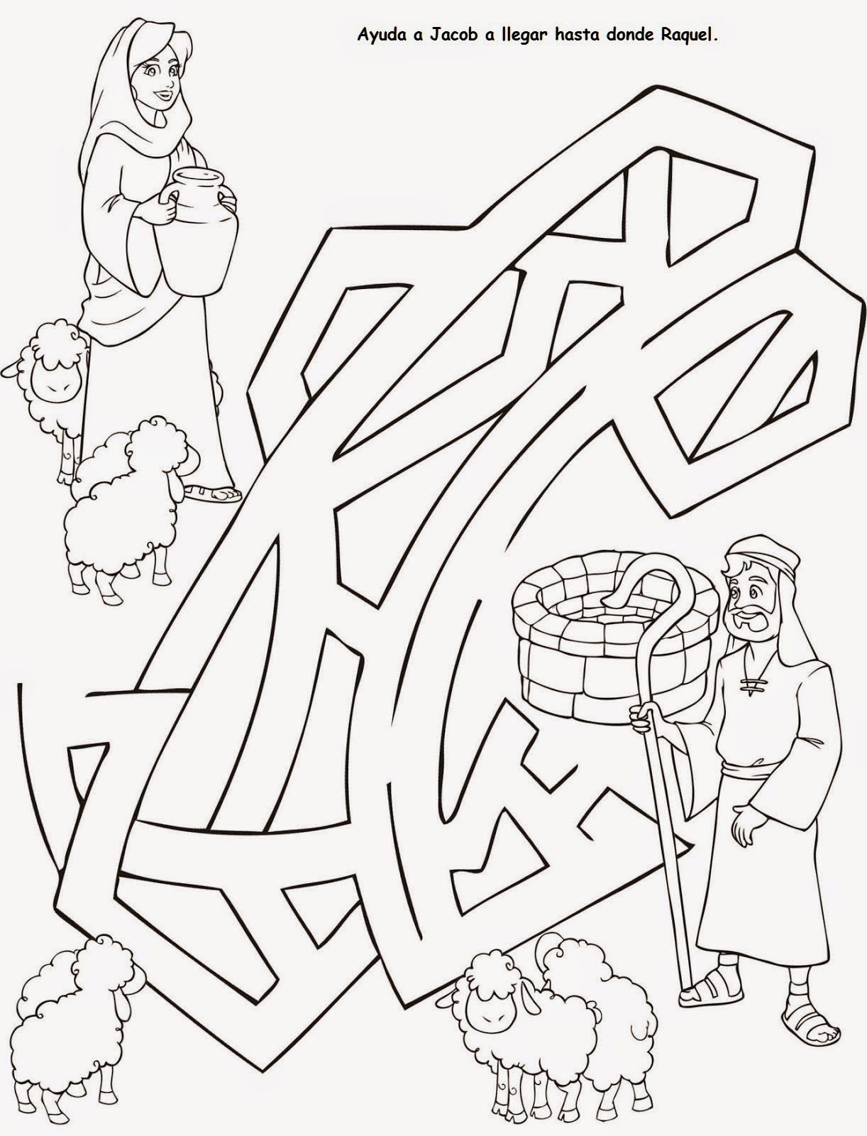 For Jacob And Laban Coloring Coloring Pages