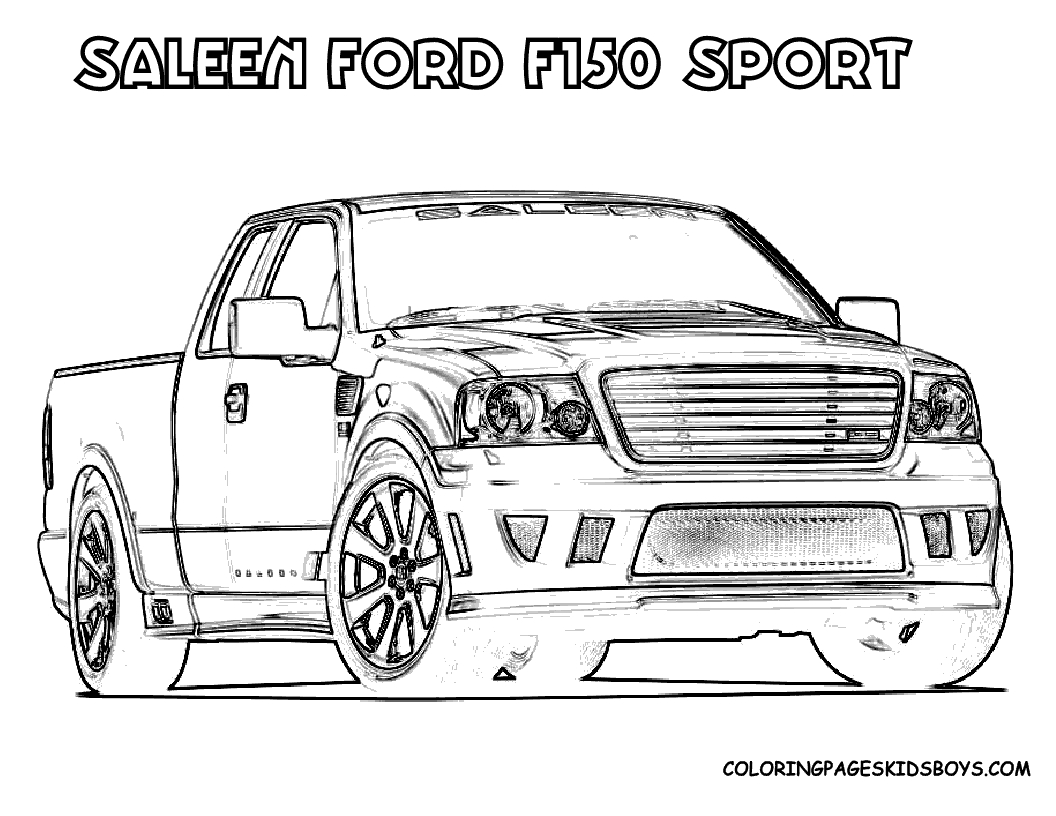 Ford Trucks Coloring Pages Download And Print For Free