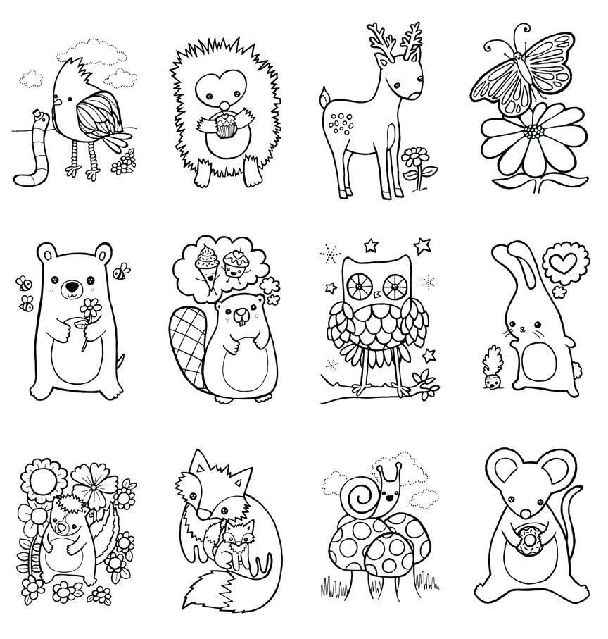 Forest Animal Coloring Page
