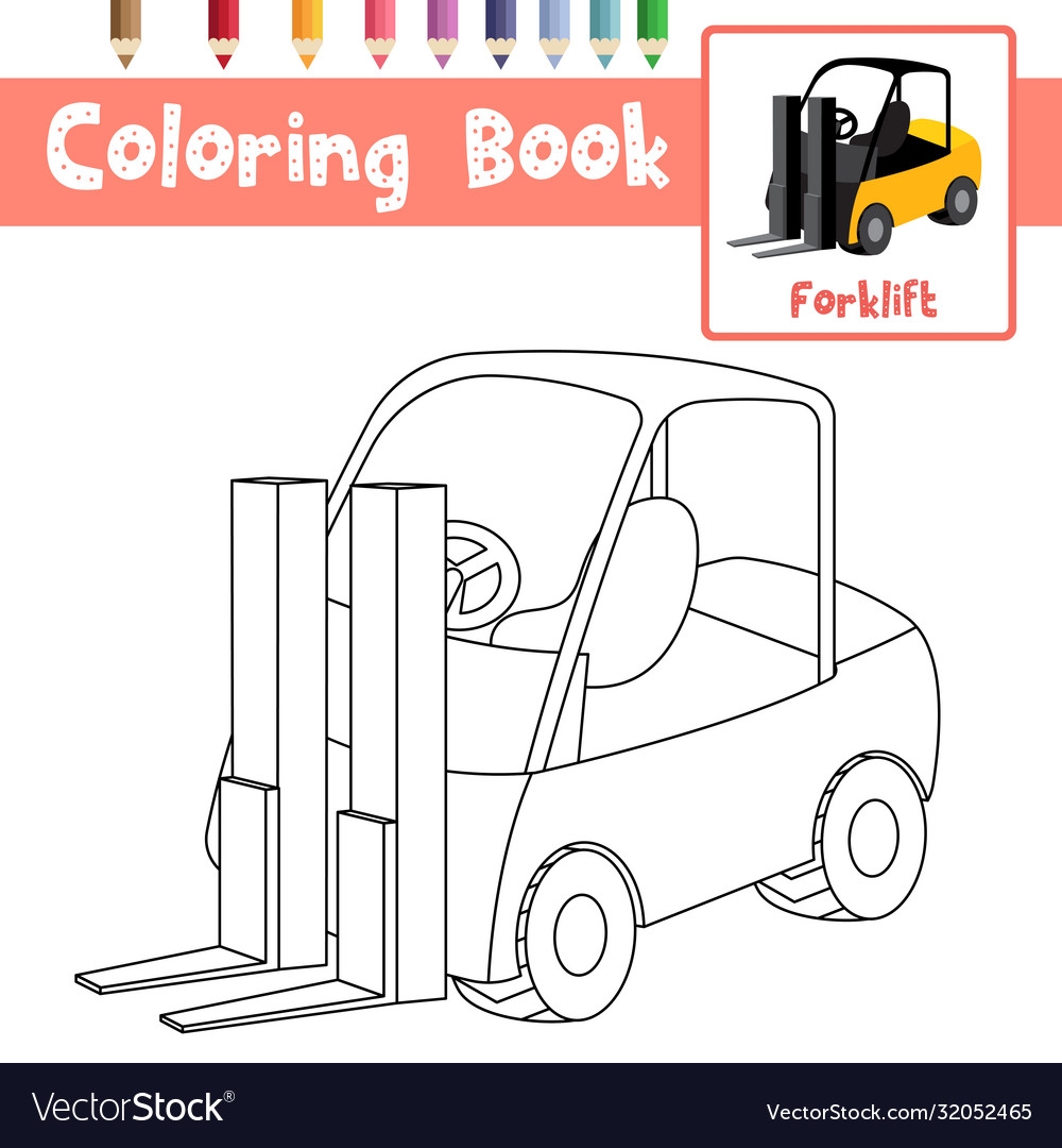 Forklift Coloring Pages