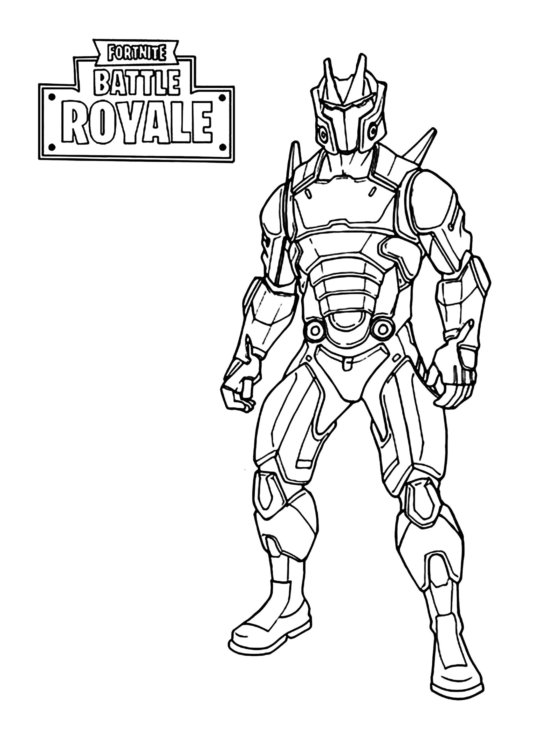 Omega Fortnite Coloring Page