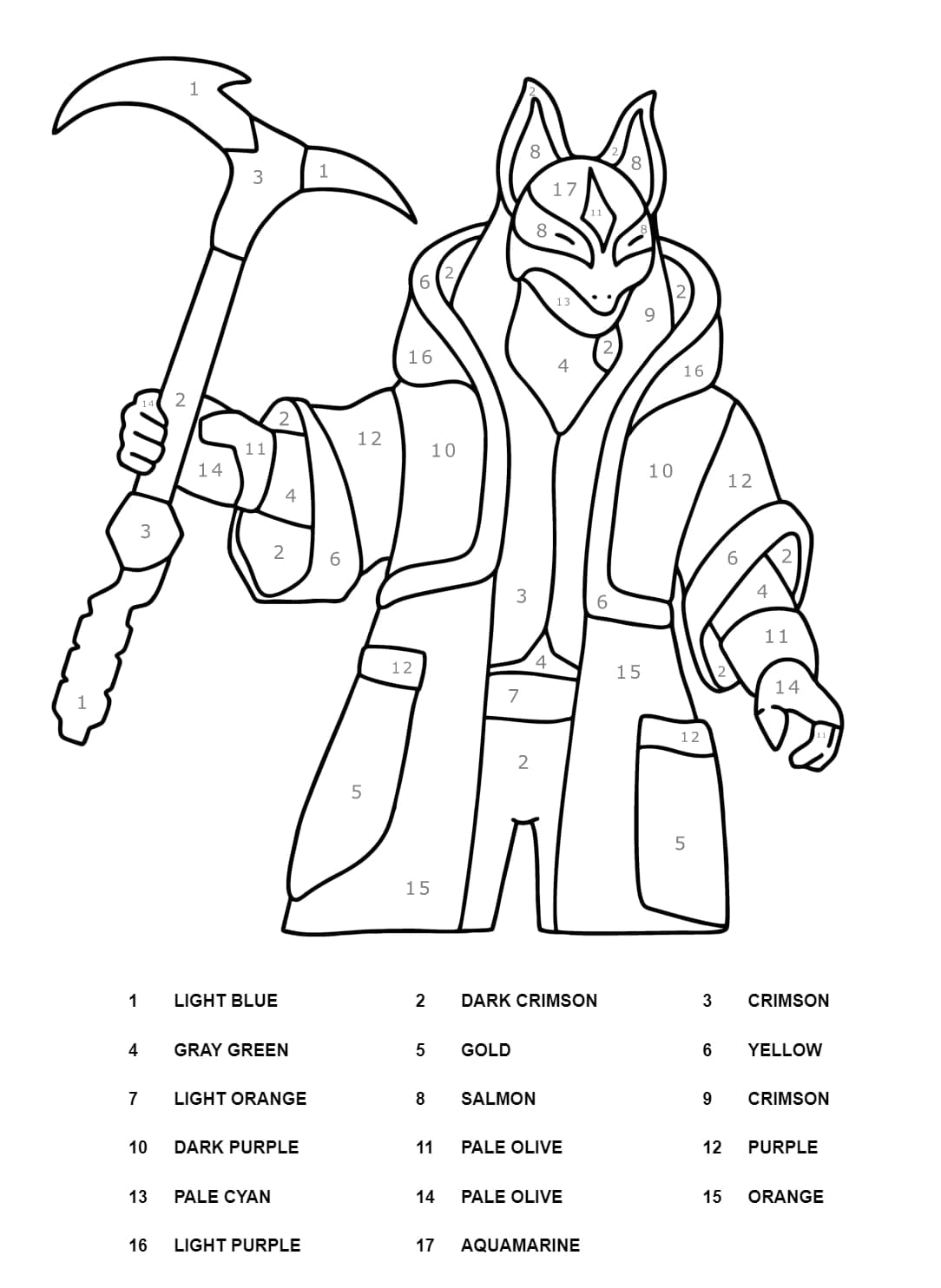 Fortnite Coloring Pages Drift