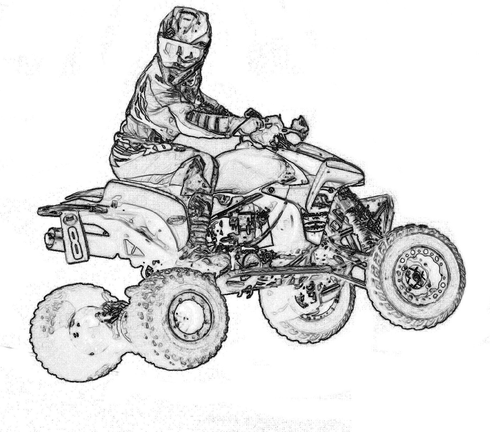 Four Wheeler Coloring Pages K5 Worksheets