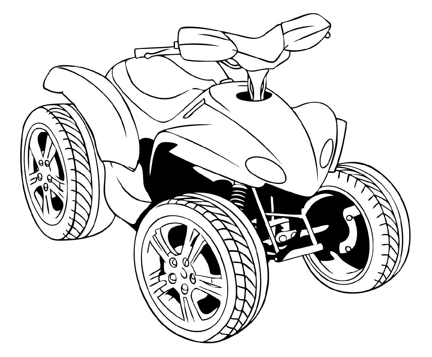 Four Wheeler Coloring Pages K5 Worksheets