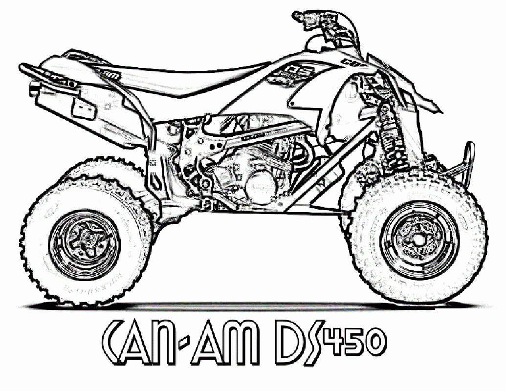 Four Wheeler Coloring Pages