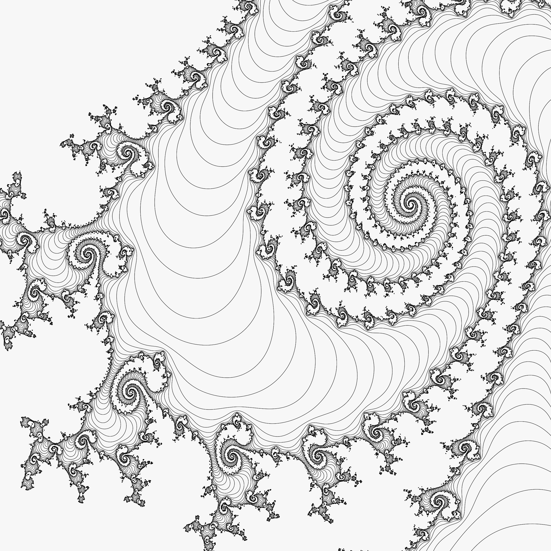 Fractal Coloring Pages Coloring Home
