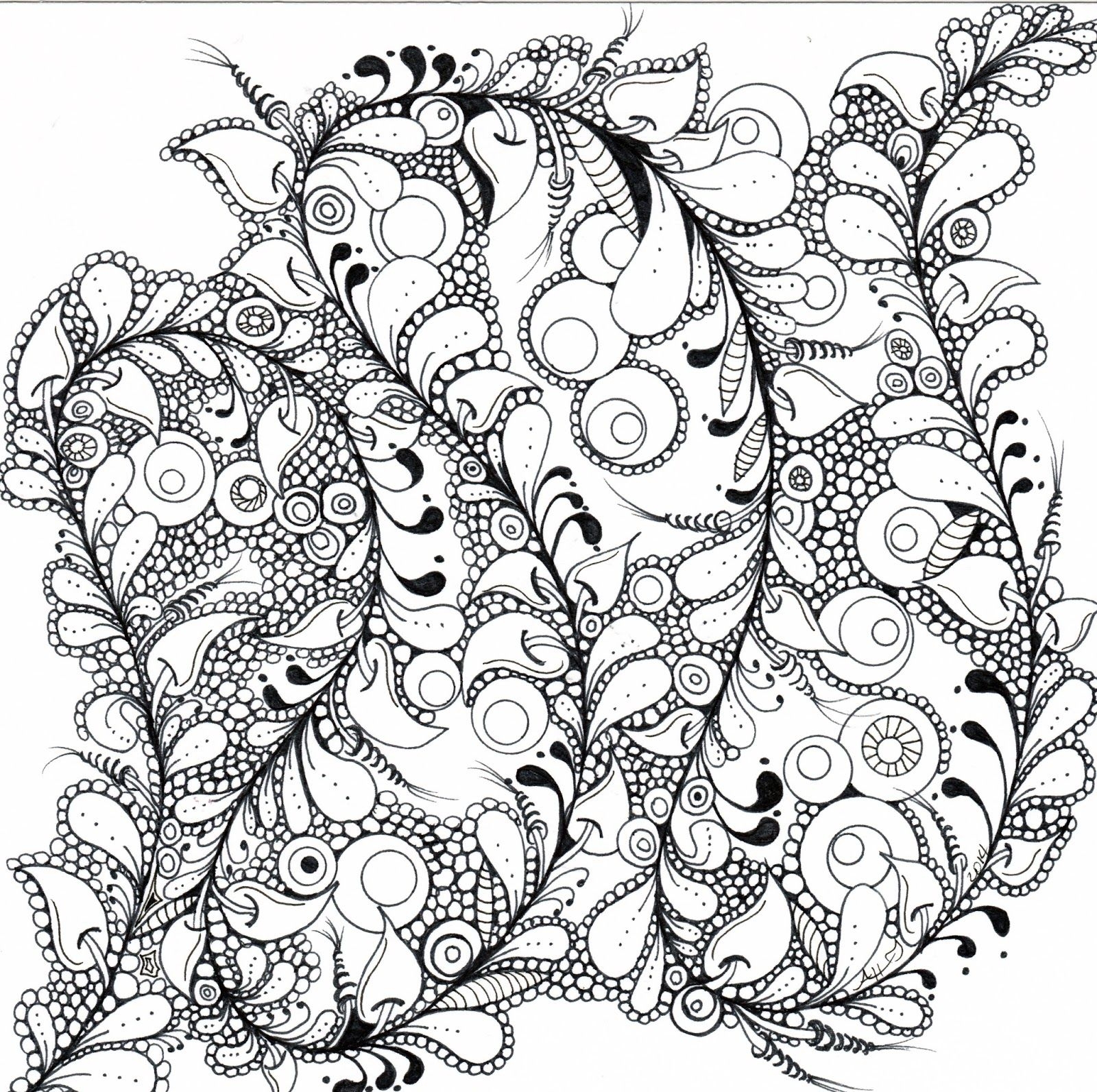 Fractal Coloring Pages Printable Coloring Home