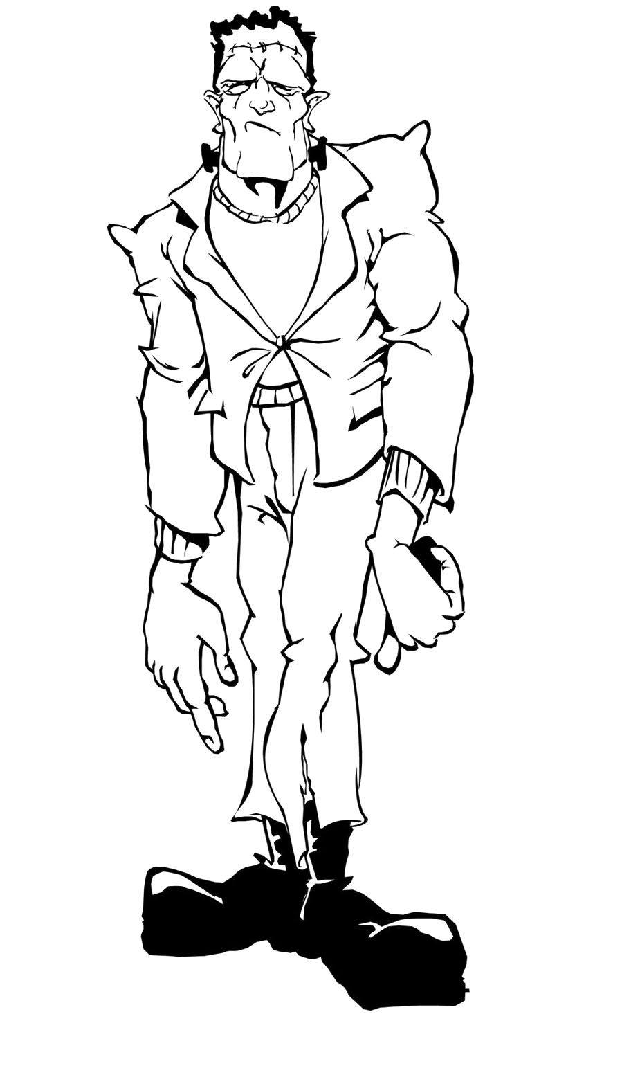 Frankenstein Coloring Page